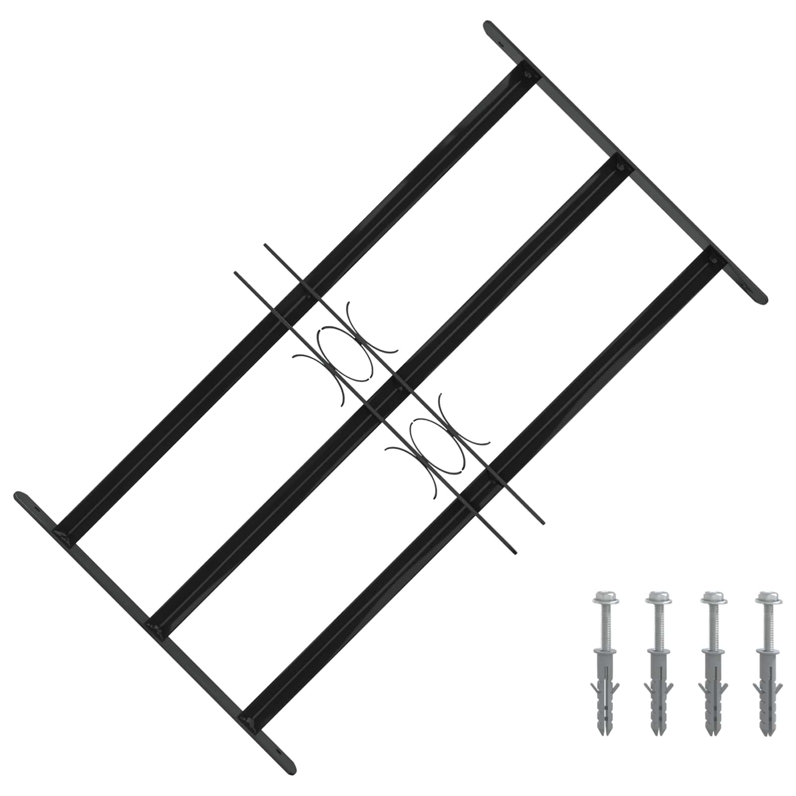 Langų grotelės 75.5 x 45 cm Milteliniu būdu dengtas plienas