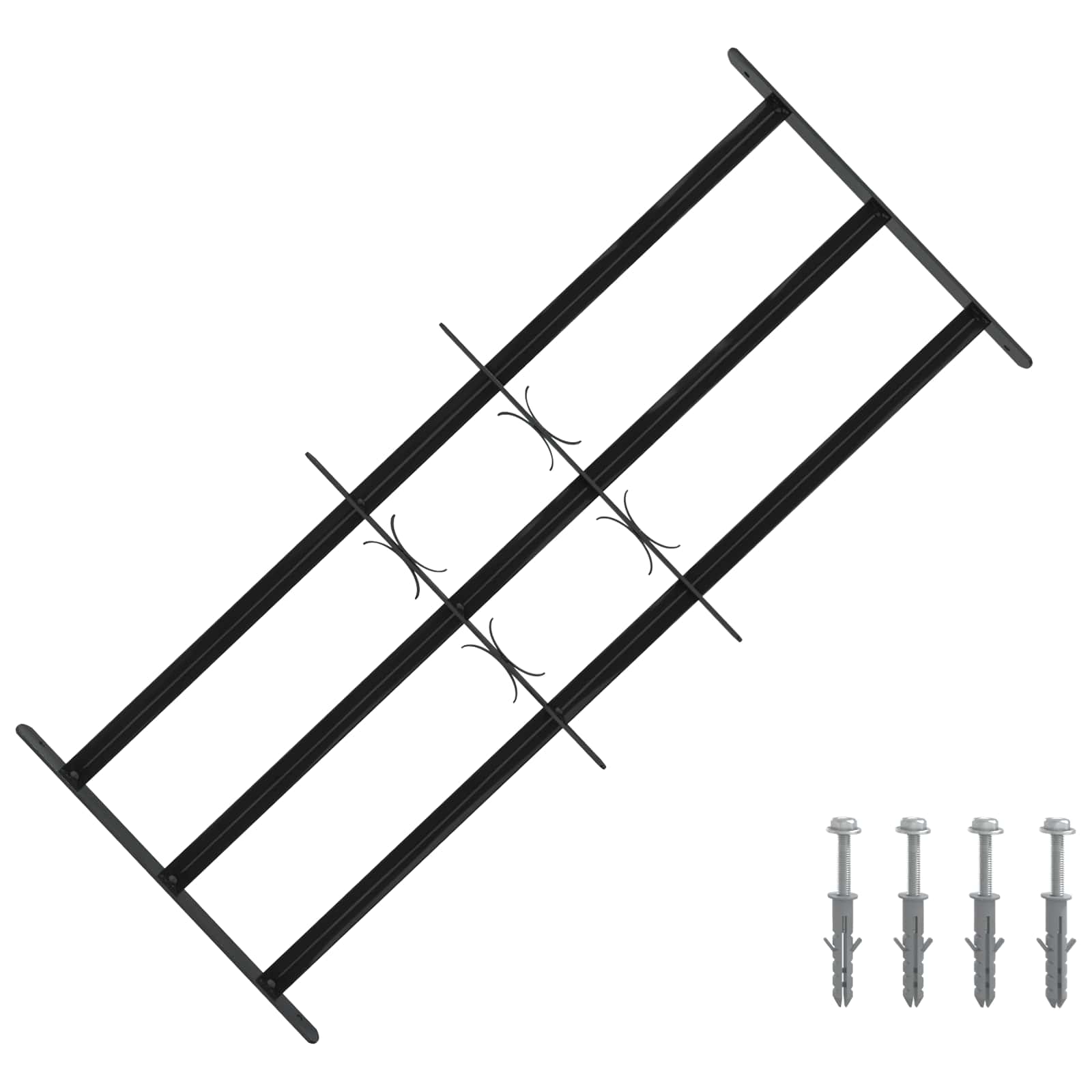 Logu restes 116 x 45 cm Pulverkrāsots tērauds
