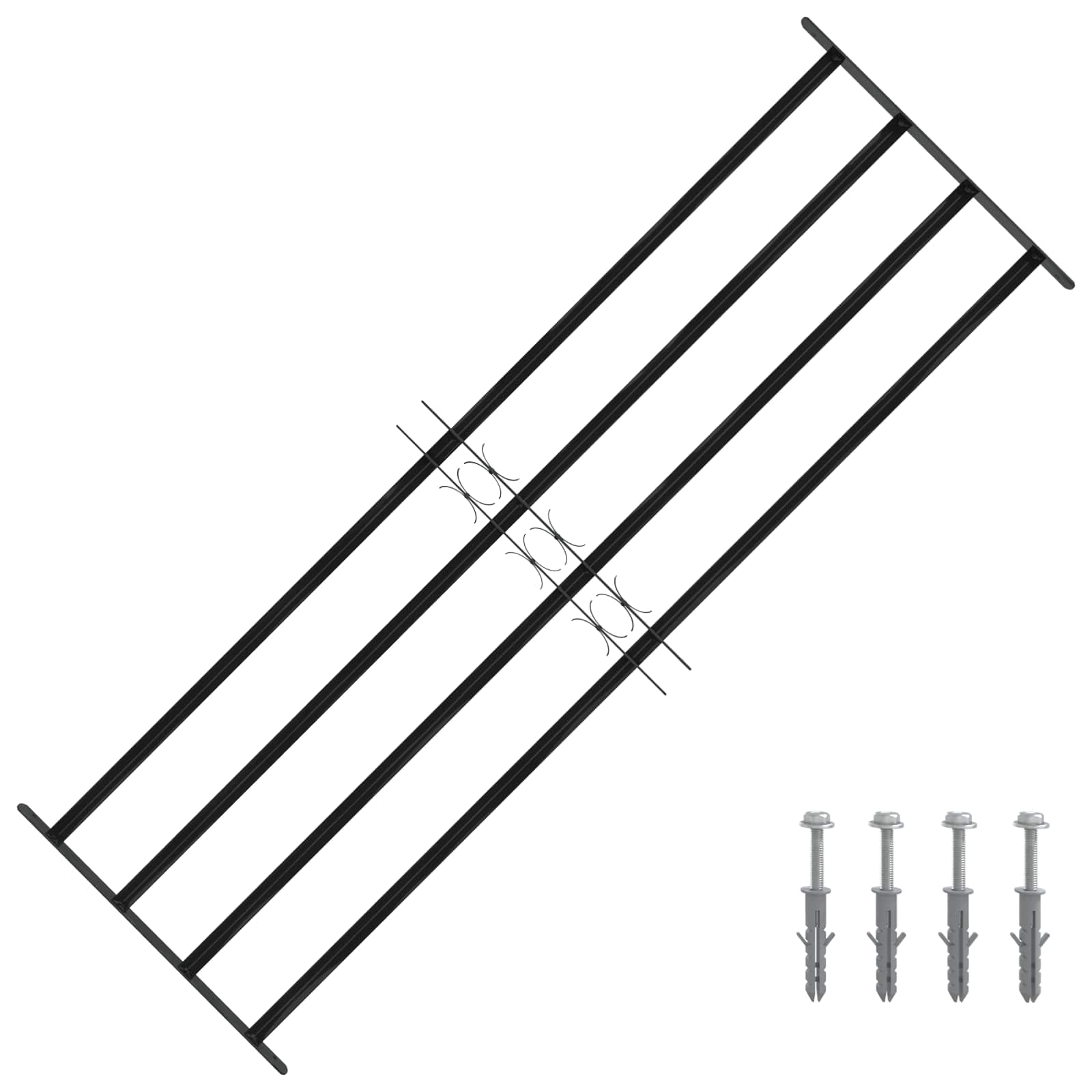 Logu restes 175 x 60 cm Pulverkrāsots tērauds