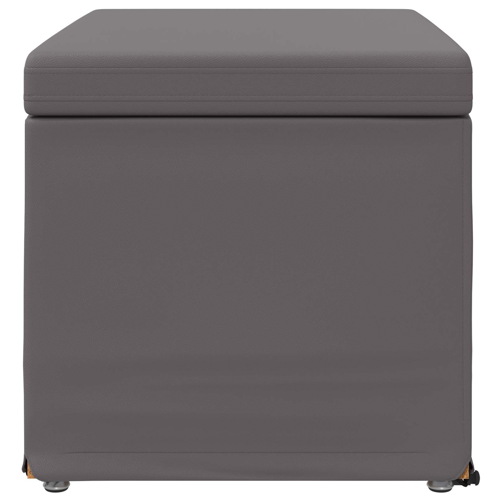 Šūpoles pelēkas 61 x 41 x 40 cm mākslīgā āda un inženierijas koks