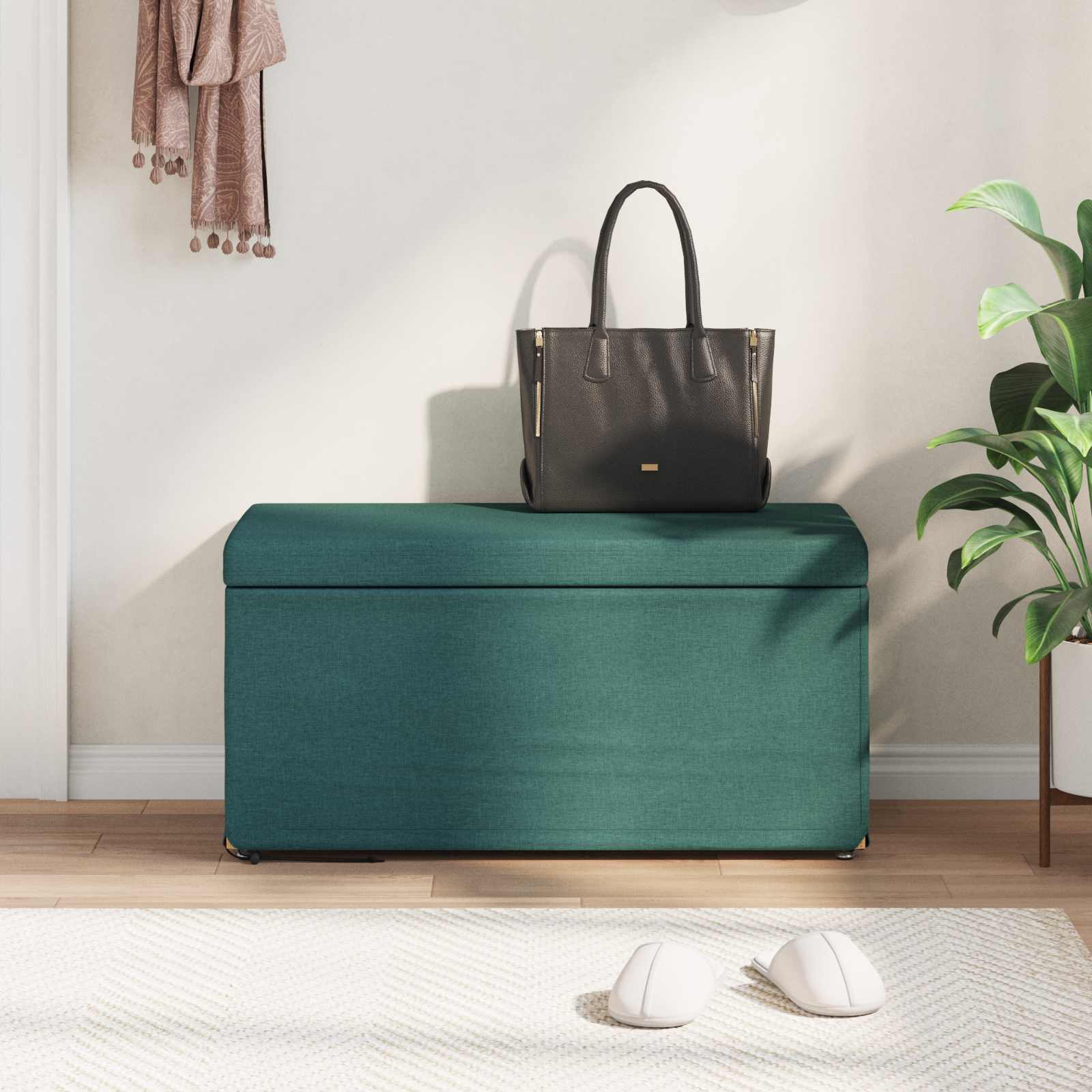 Swing Dark green Fabric and engineered wood