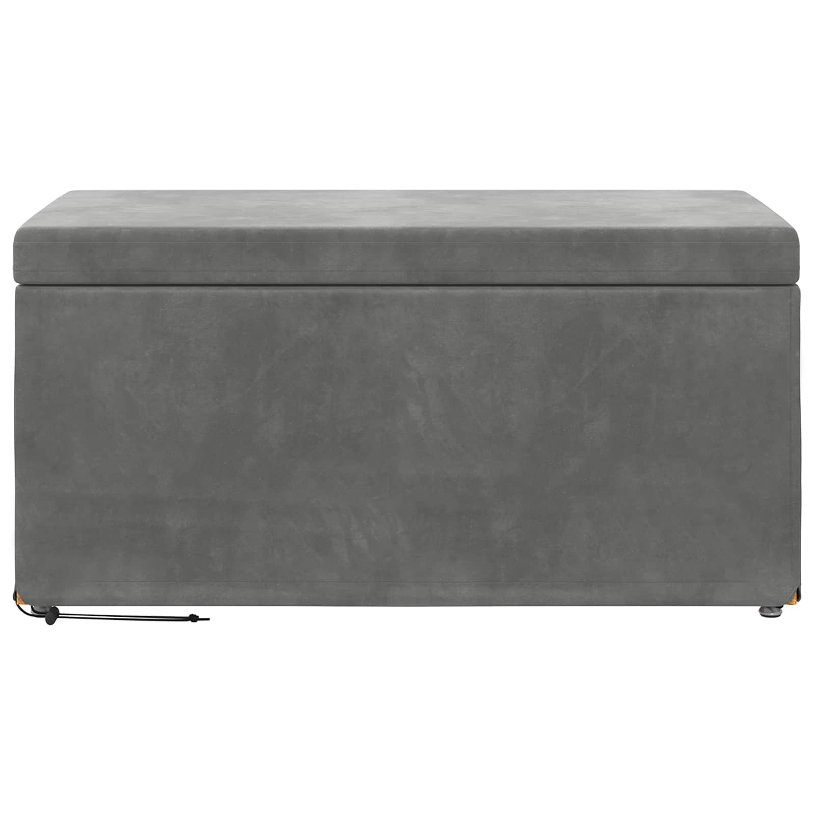 Swing Dark Grey Velvet and Engineered Wood
