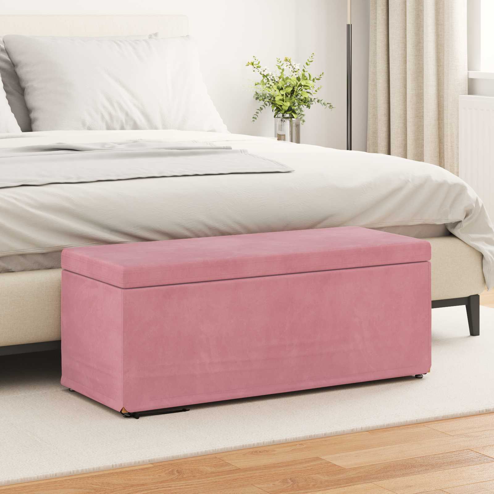 Swing Pink 101 x 41 x 40 cm Velvet and Engineered Wood