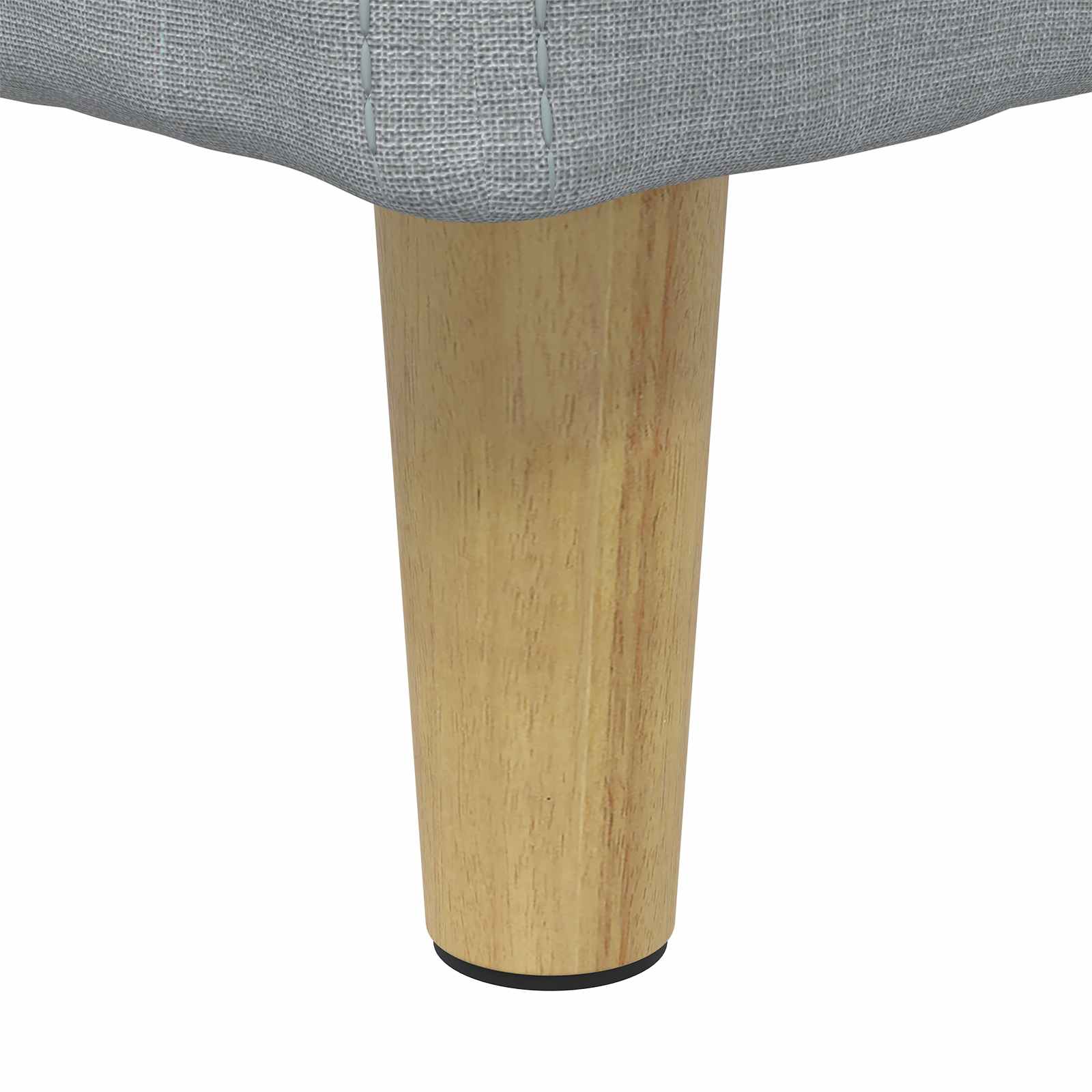 Ottoman with storage Light gray 40 x 40 x 45 cm fabric