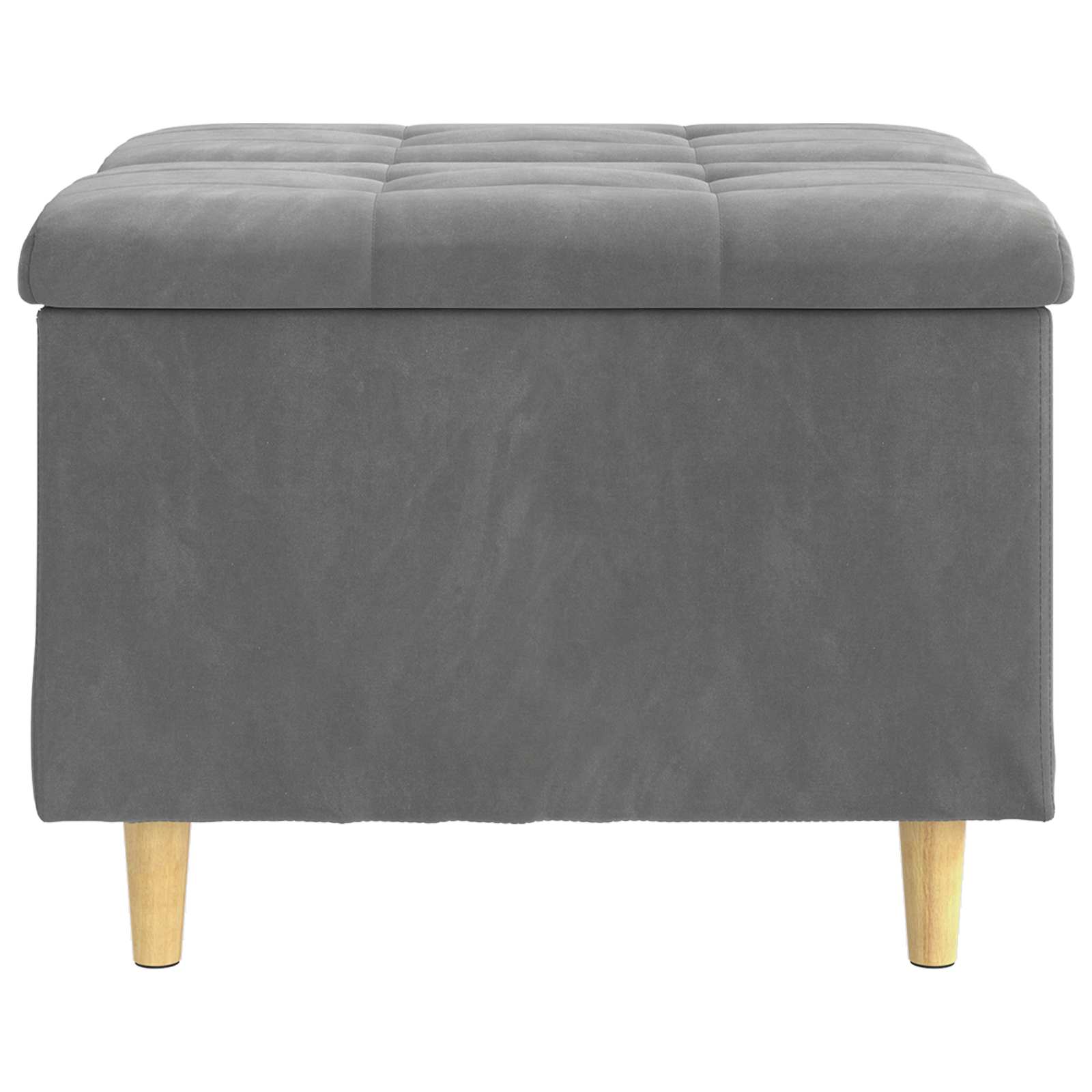 Laikymo osmanas Tamsiai pilka 60 x 60 x 45 cm Aksomas