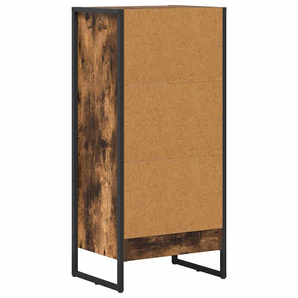 Grāmatu plaukts Dūmu ozols 80 x 30 x 155 cm Apstrādāta koksne