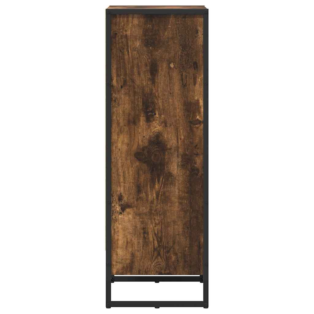 Grāmatu plaukts Dūmu ozols 80 x 30 x 155 cm Apstrādāta koksne