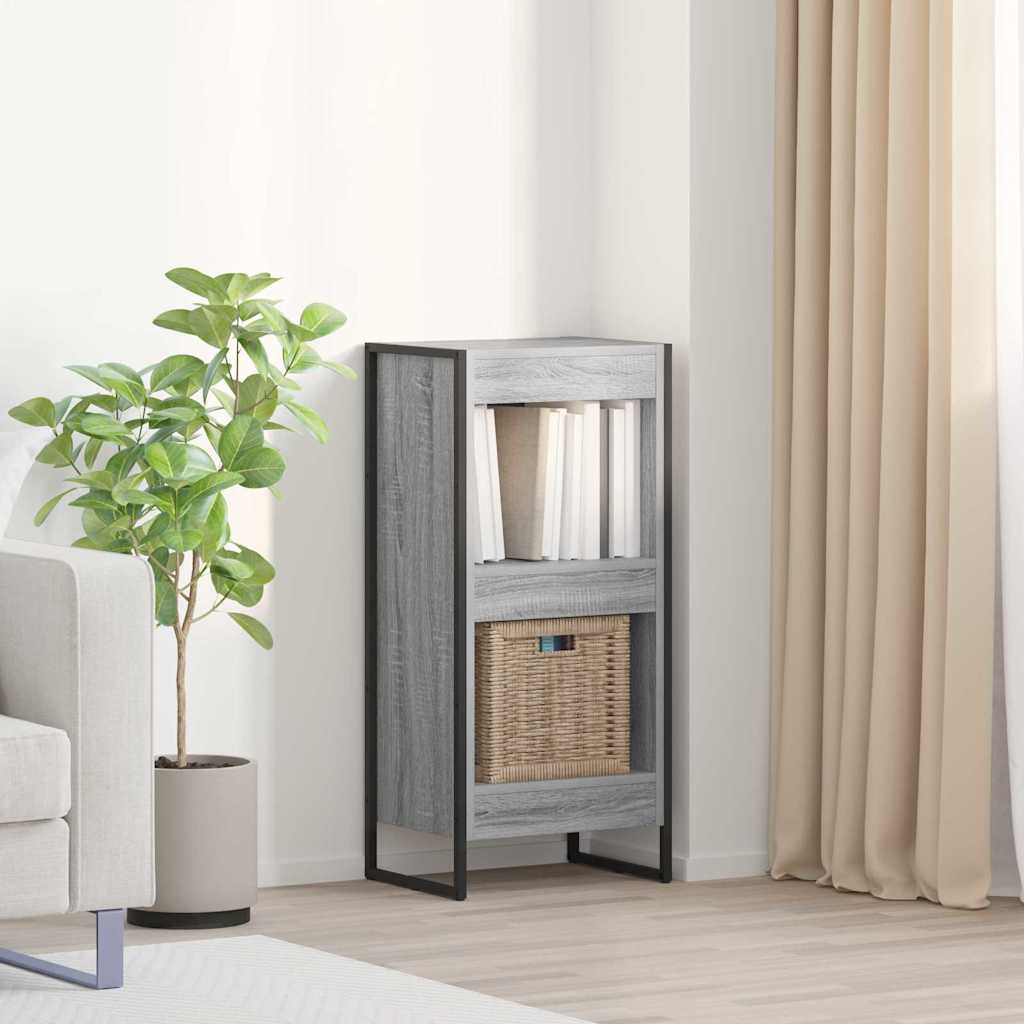 Grāmatu plaukts Pelēks Sonoma 80 x 30 x 155 cm Inženierijas koksne
