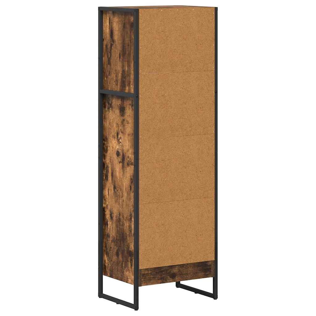 Grāmatu plaukts Dūmu ozols 80 x 30 x 155 cm Apstrādāta koksne