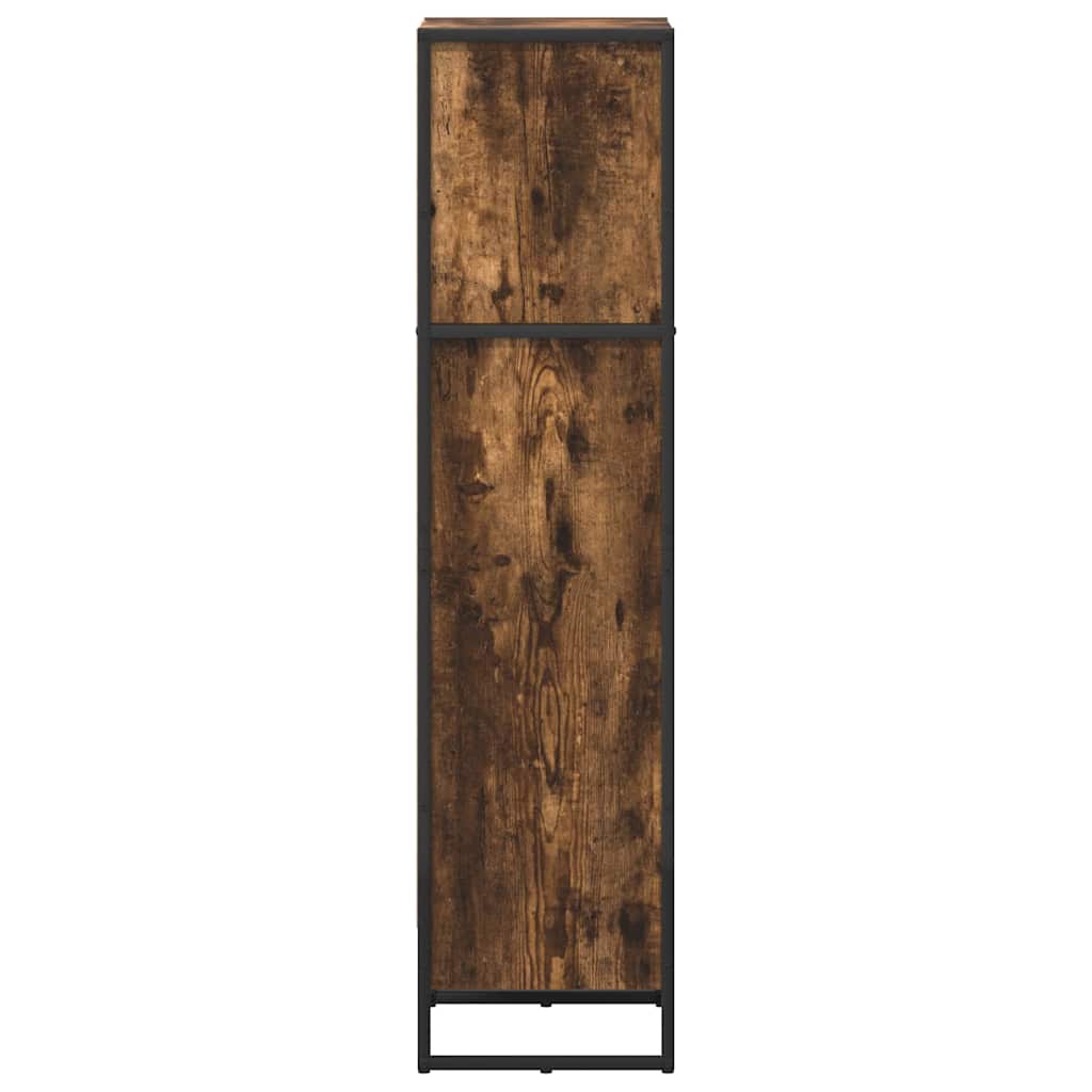 Grāmatu plaukts Dūmu ozols 80 x 30 x 155 cm Apstrādāta koksne