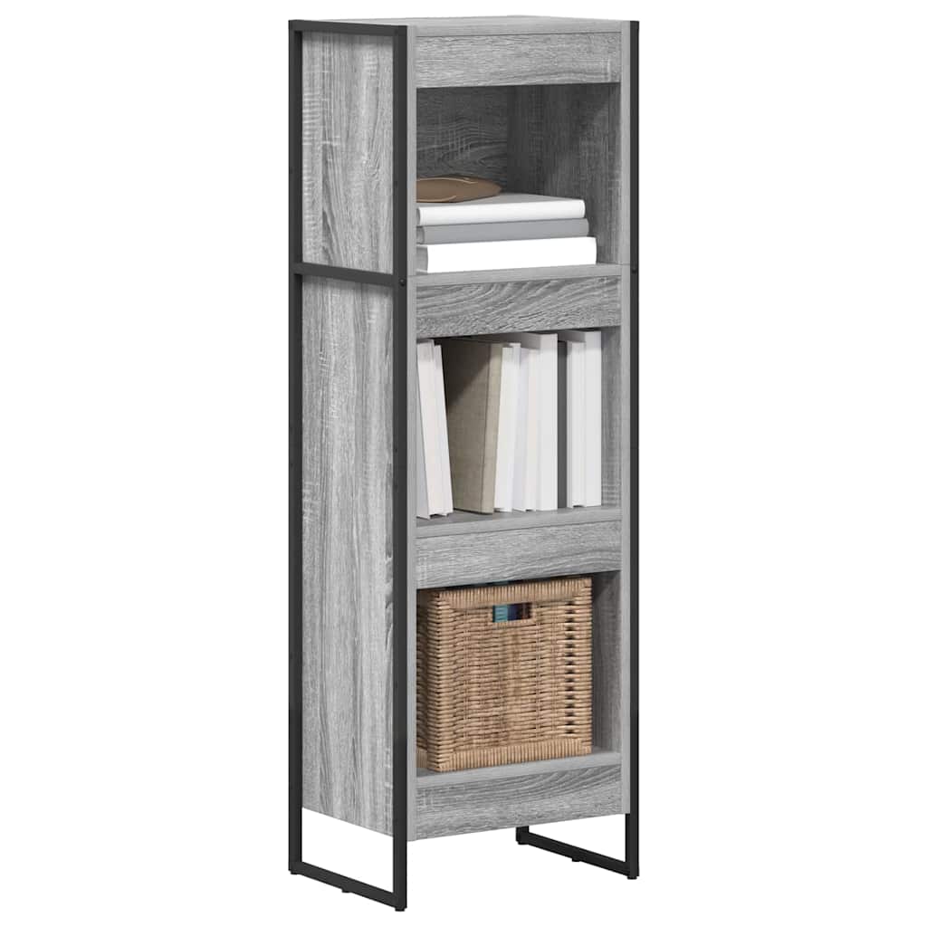 Grāmatu plaukts Pelēks Sonoma 80 x 30 x 155 cm Inženierijas koksne