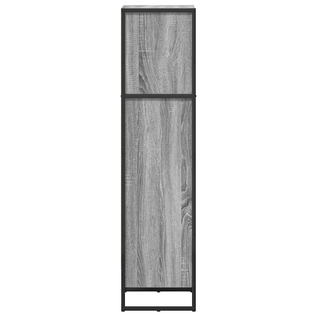 Grāmatu plaukts Pelēks Sonoma 80 x 30 x 155 cm Inženierijas koksne