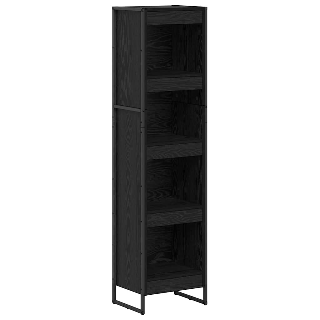 Knygų spinta Juodas ąžuolas 80 x 30 x 155 cm Apdirbta mediena