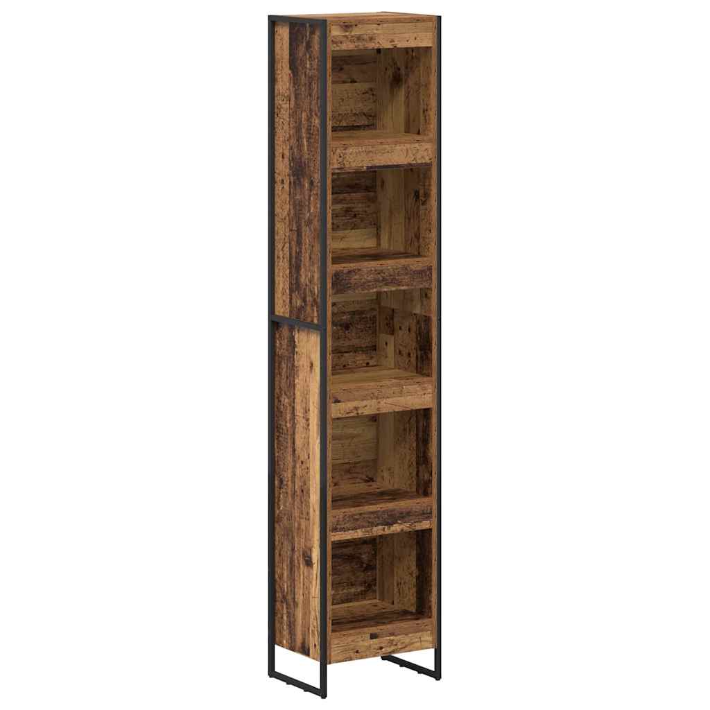 Grāmatu plaukts Antīks koks 80 x 30 x 155 cm Pārstrādāta koksne