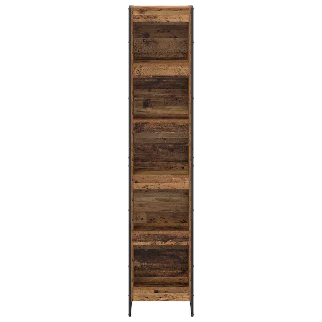 Grāmatu plaukts Antīks koks 80 x 30 x 155 cm Pārstrādāta koksne