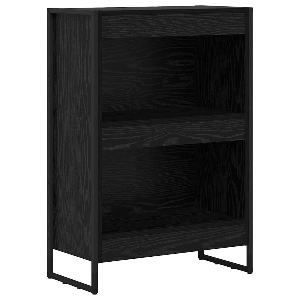 Bookshelf Black oak 80 x 30 x 155 cm Engineered wood