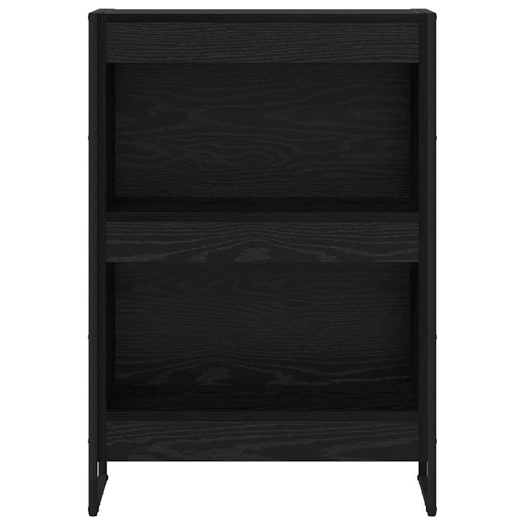 Bookshelf Black oak 80 x 30 x 155 cm Engineered wood