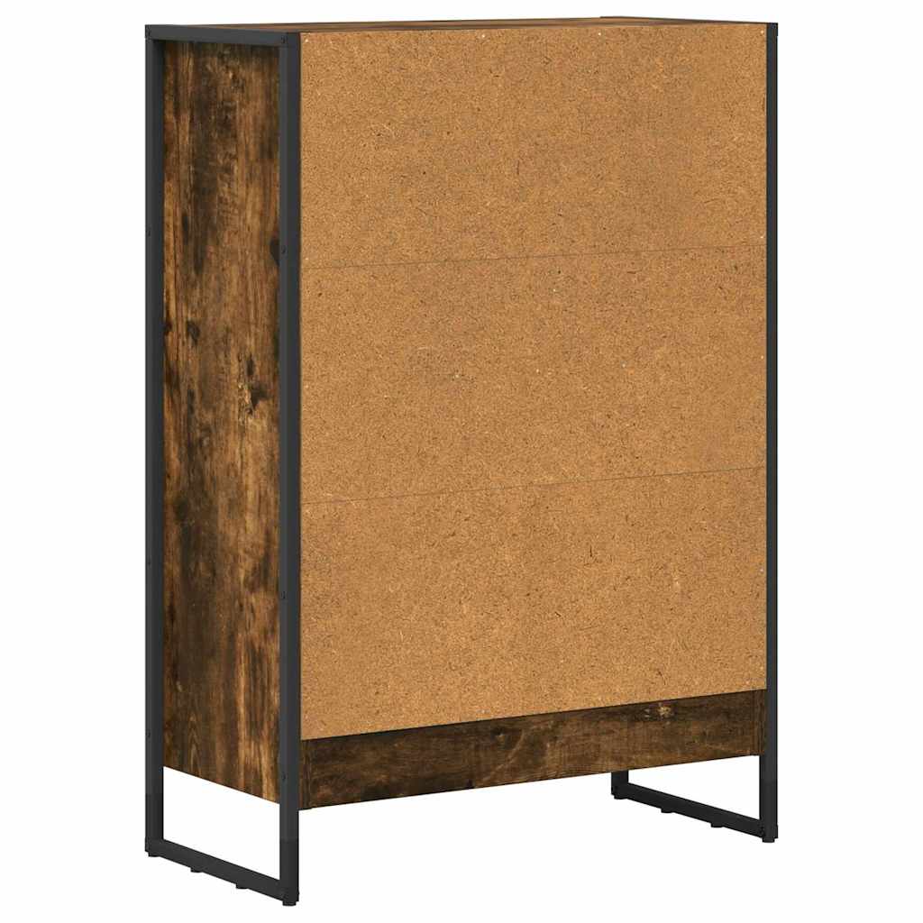 Grāmatu plaukts Dūmu ozols 80 x 30 x 155 cm Apstrādāta koksne