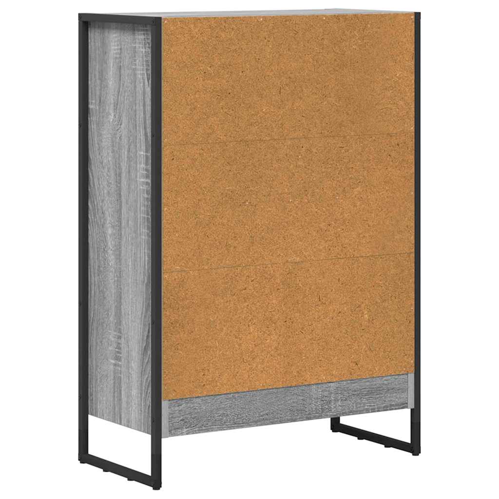 Grāmatu plaukts Pelēks Sonoma 80 x 30 x 155 cm Inženierijas koksne