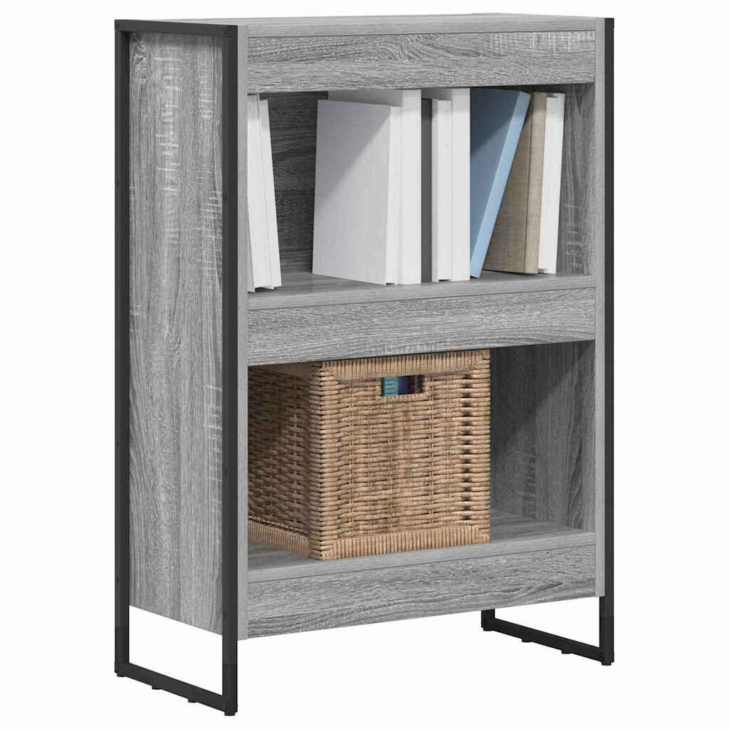 Grāmatu plaukts Pelēks Sonoma 80 x 30 x 155 cm Inženierijas koksne