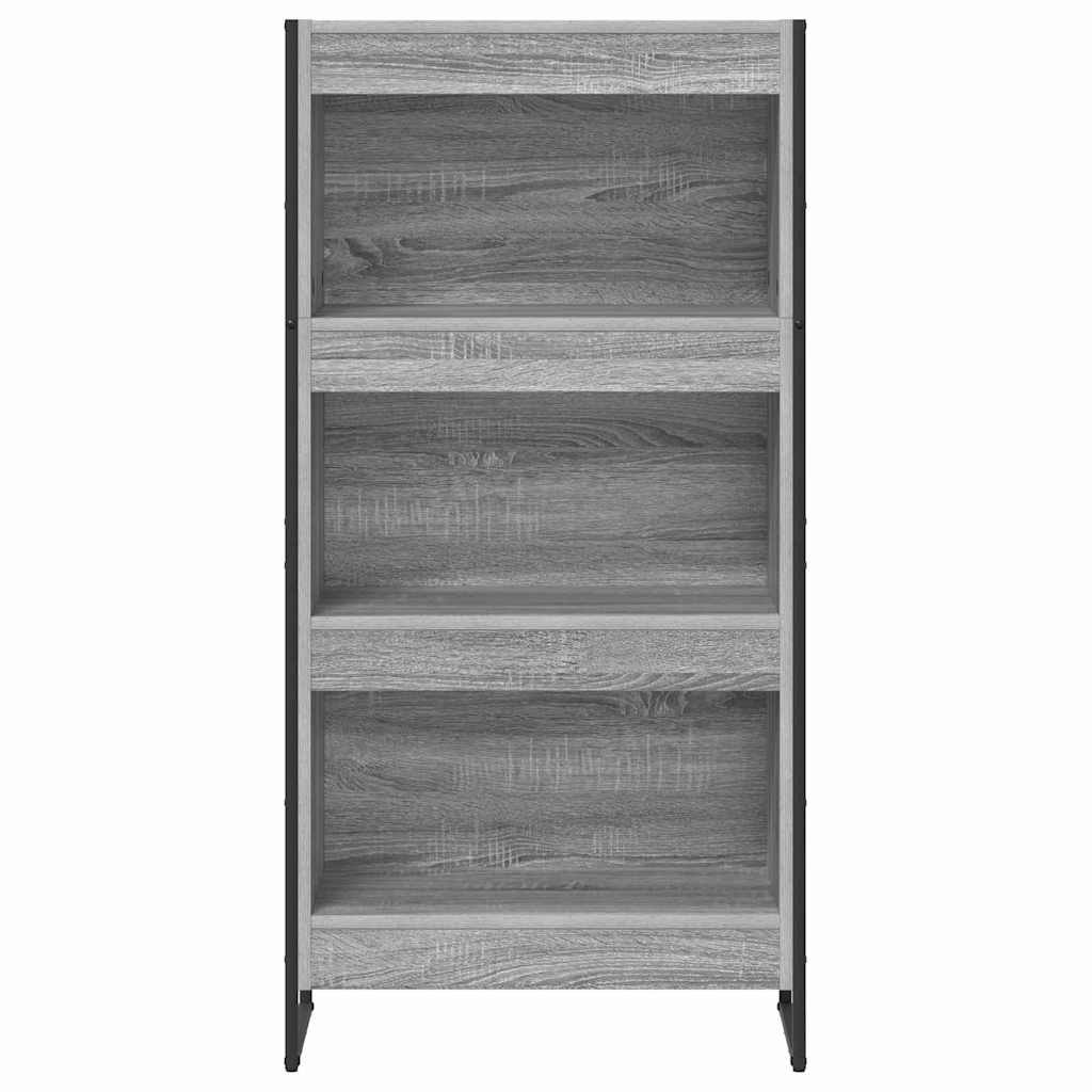 Knygų spinta Pilkas Sonoma 80 x 30 x 155 cm Apdirbta mediena