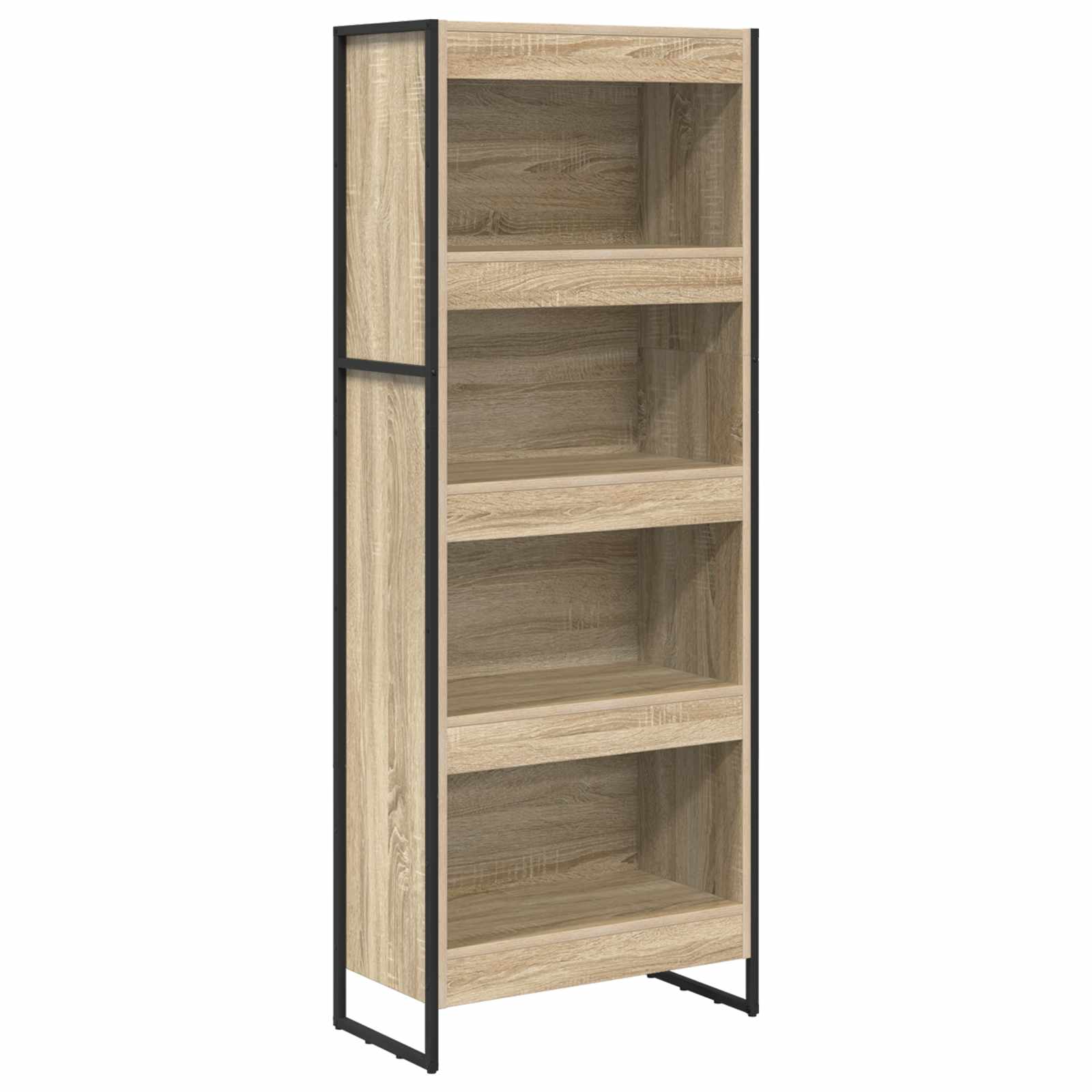 Grāmatu skapis Sonoma 80 x 30 x 155 cm Apstrādāta koksne
