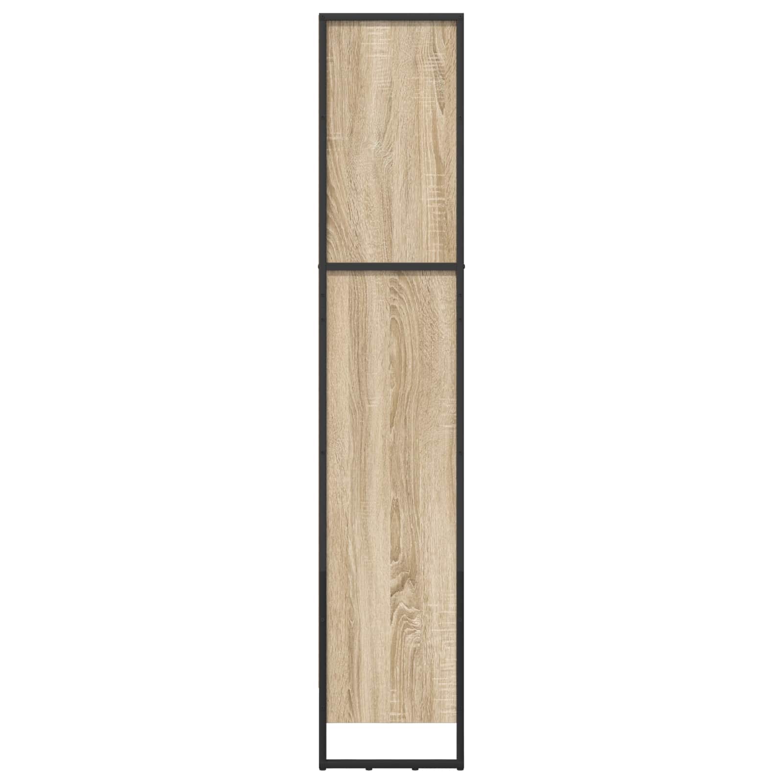 Grāmatu skapis Sonoma 80 x 30 x 155 cm Apstrādāta koksne