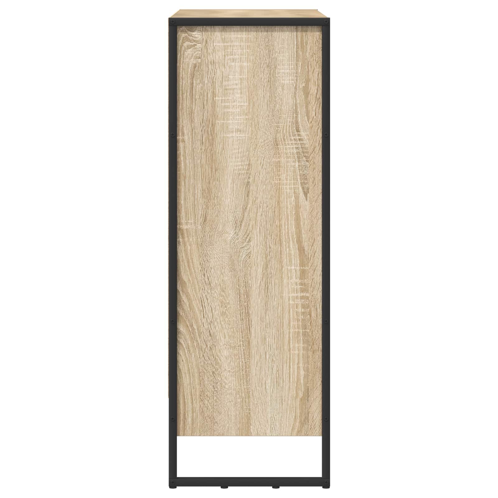 Grāmatu skapis Sonoma 80 x 30 x 155 cm Apstrādāta koksne