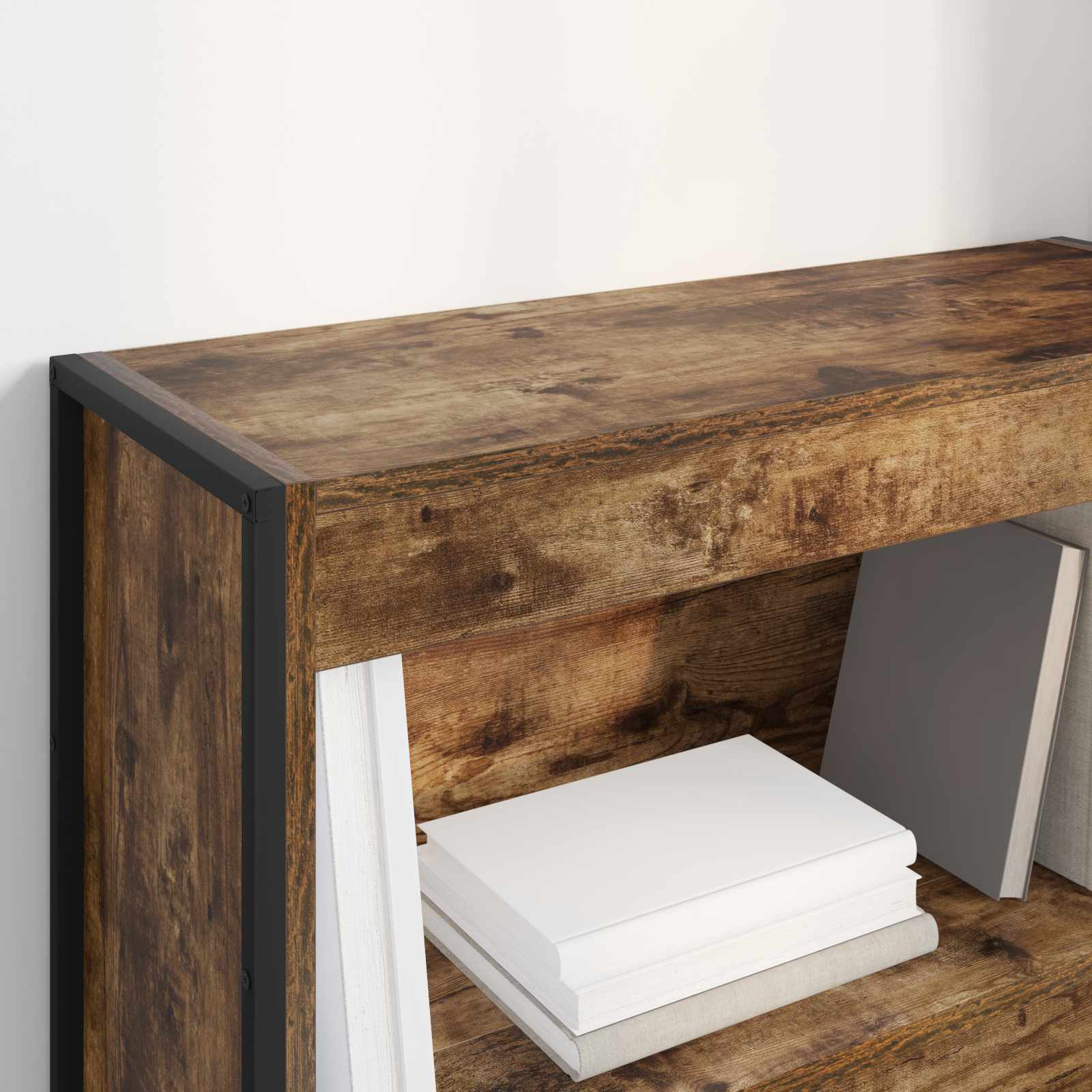Bookcase Smoked Oak 80 x 30 x 155 cm Engineered Wood