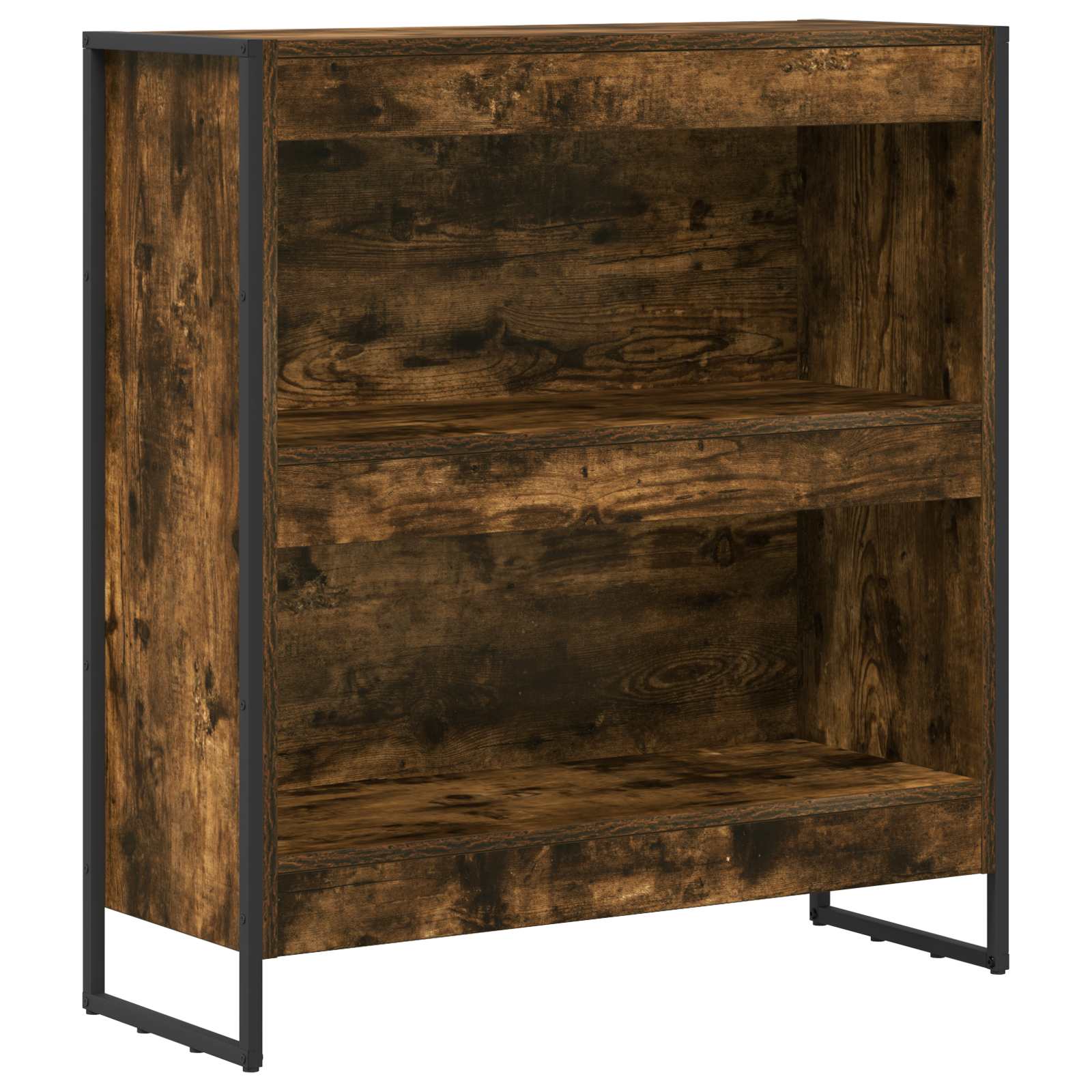 Bookcase Smoked Oak 80 x 30 x 155 cm Engineered Wood