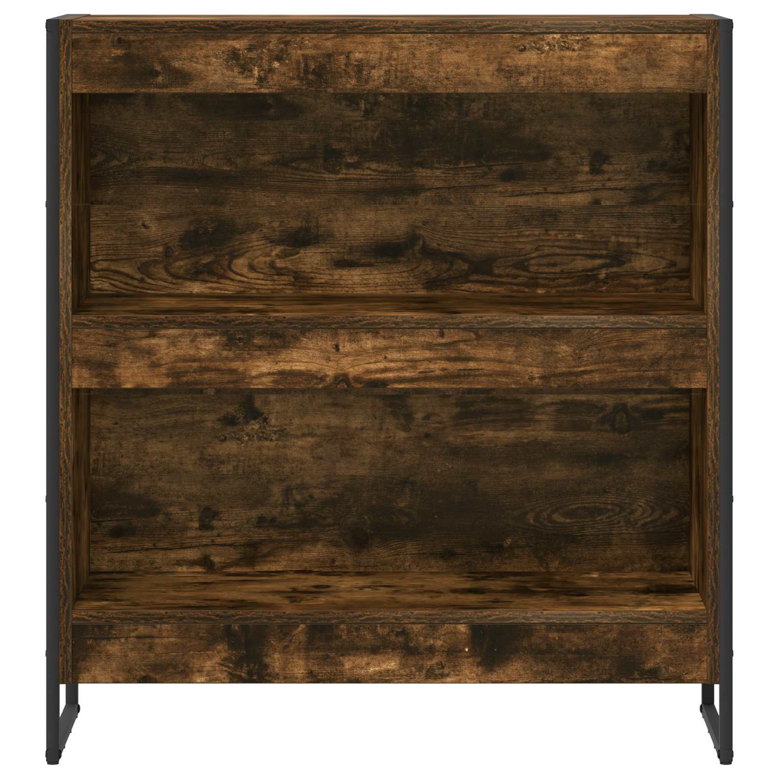 Bookcase Smoked Oak 80 x 30 x 155 cm Engineered Wood