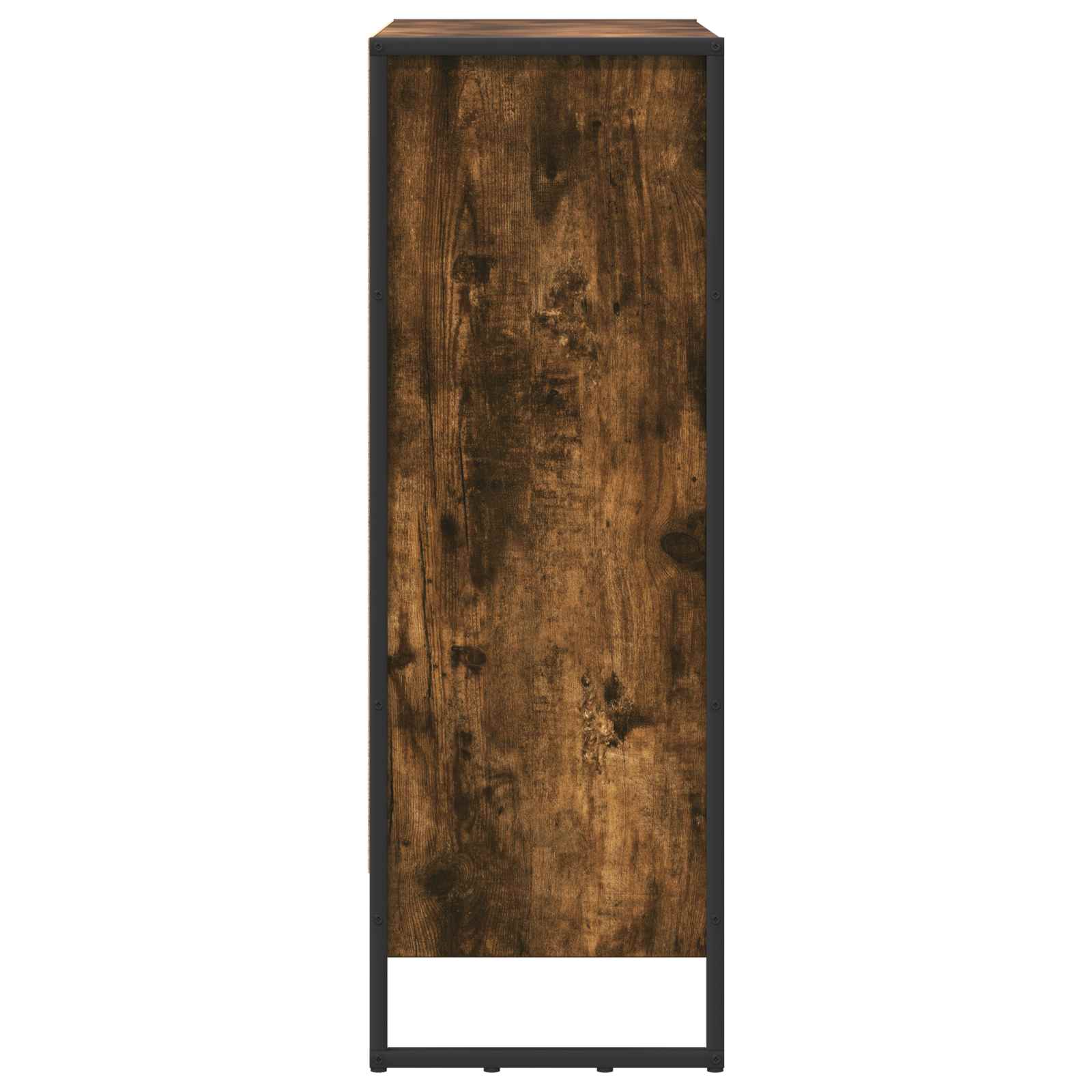 Bookcase Smoked Oak 80 x 30 x 155 cm Engineered Wood