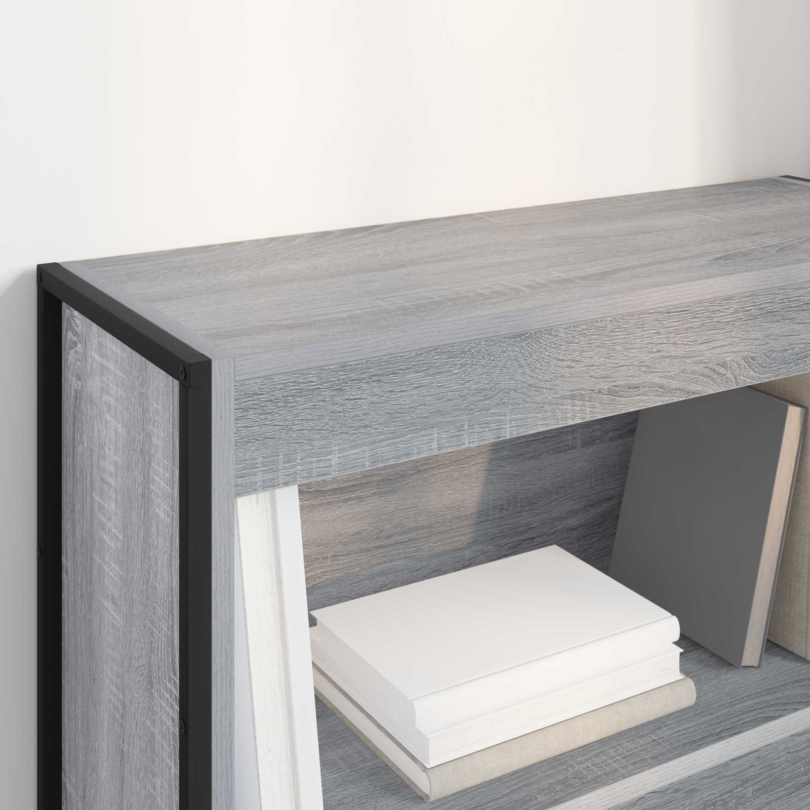 Grāmatu plaukts Pelēks Sonoma 80 x 30 x 155 cm Inženierijas koksne