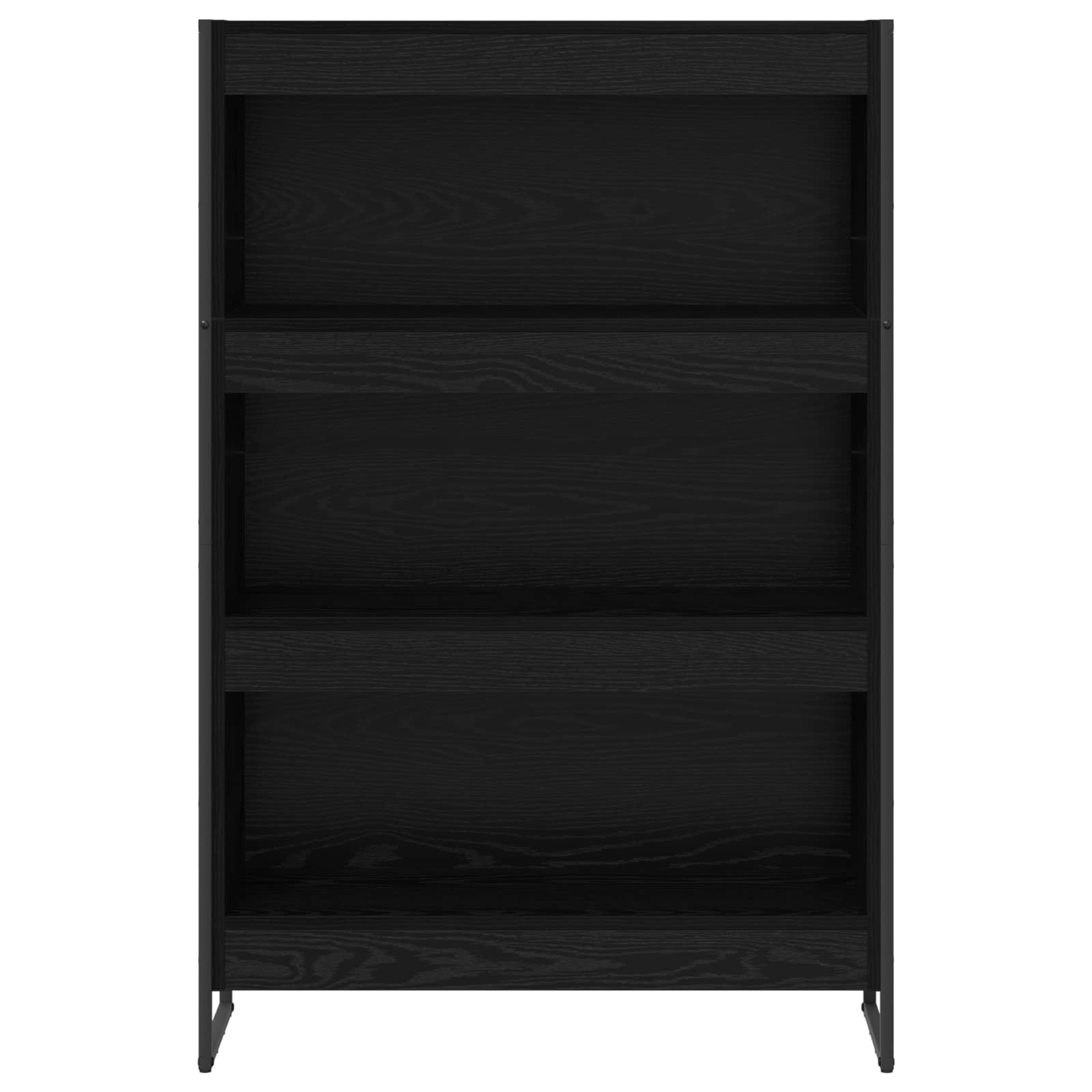 Bookshelf Black oak 80 x 30 x 155 cm Engineered wood