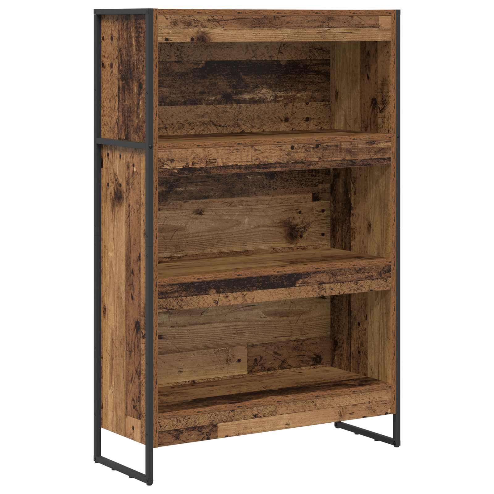Grāmatu plaukts Antīks koks 80 x 30 x 155 cm Pārstrādāta koksne
