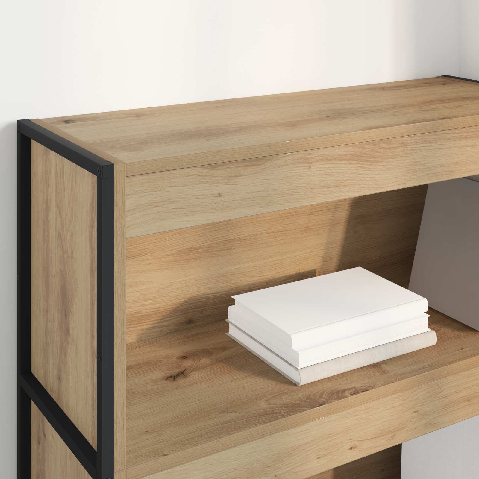 Grāmatu plaukts Ozols meistara 80 x 30 x 155 cm Apstrādāta koksne
