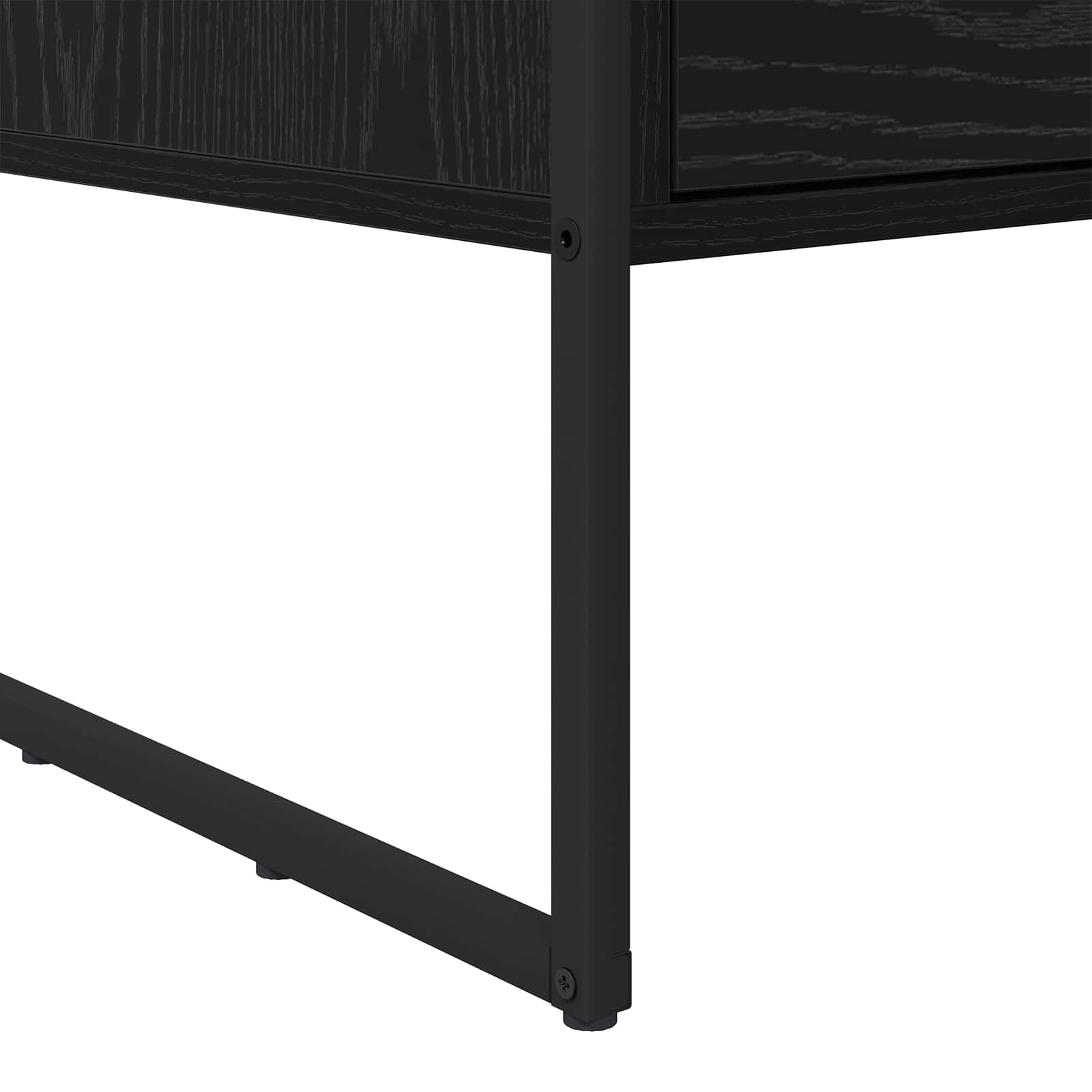 Coffee Table with Drawer Black Oak 100 x 46 x 40 cm