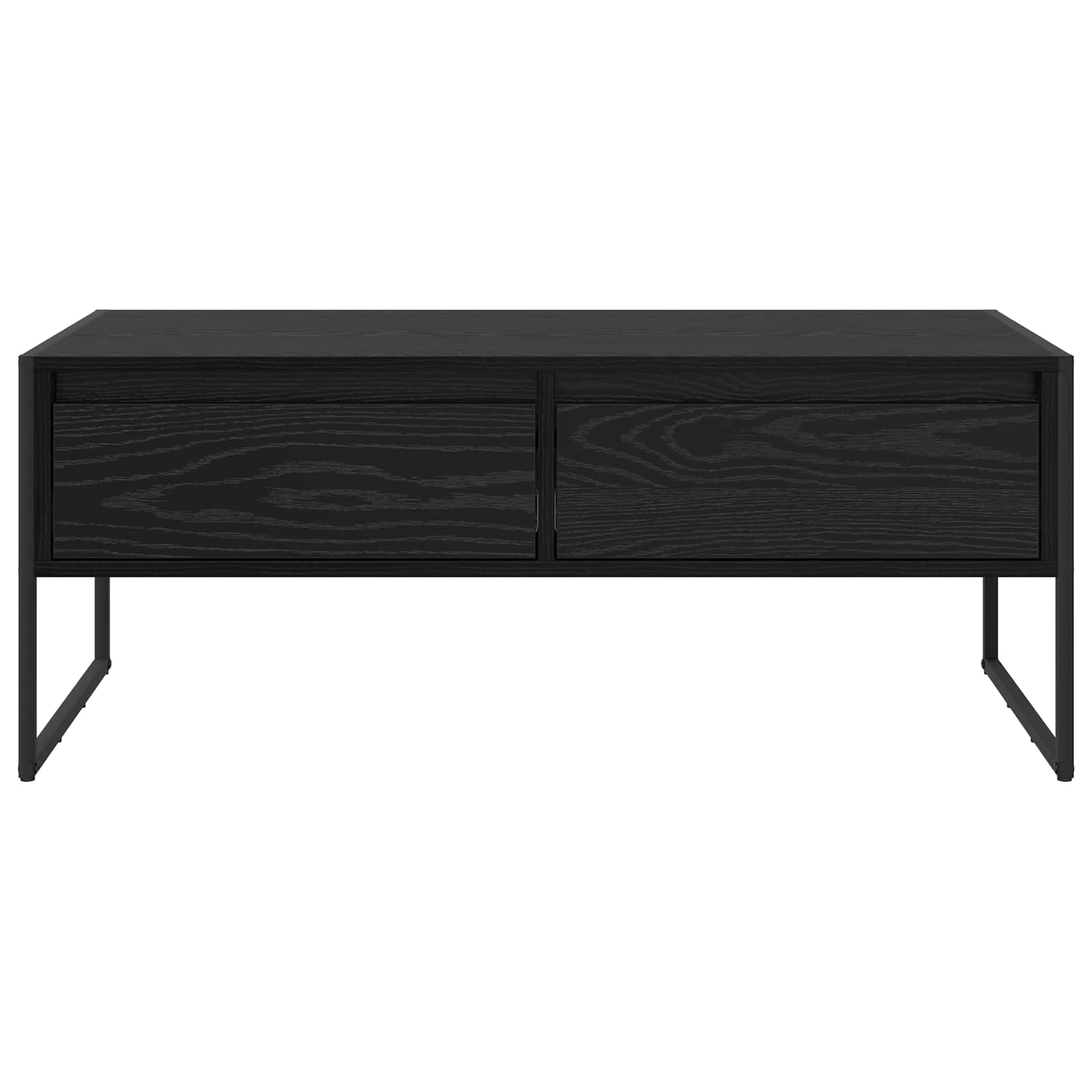 Coffee Table with Drawer Black Oak 100 x 46 x 40 cm