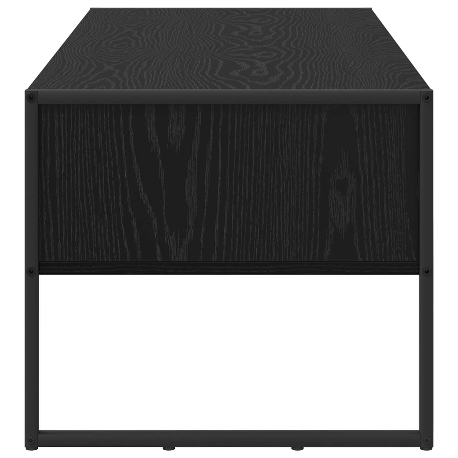 Coffee Table with Drawer Black Oak 100 x 46 x 40 cm