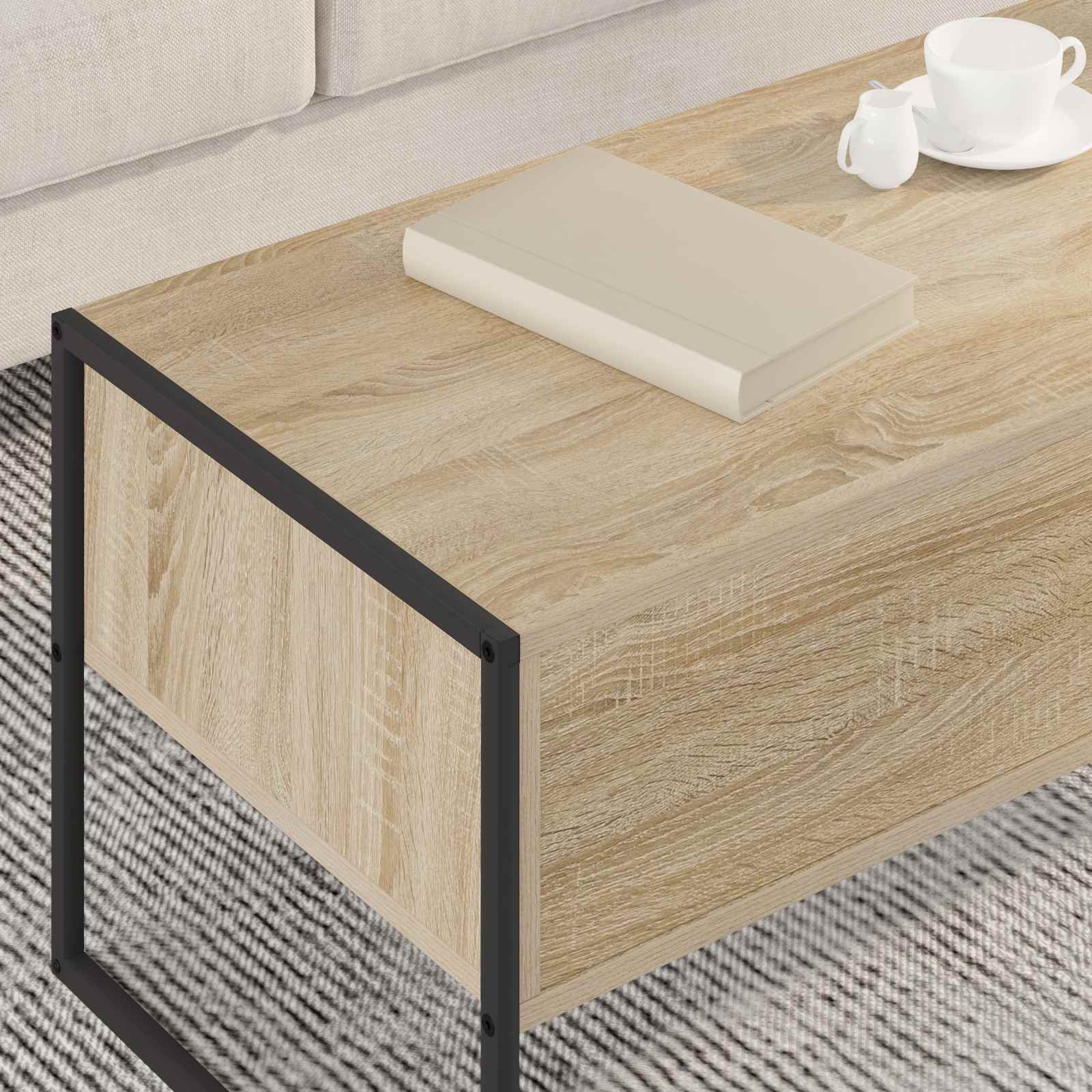 Coffee table Sonoma 100 x 46 x 40 cm Engineered wood