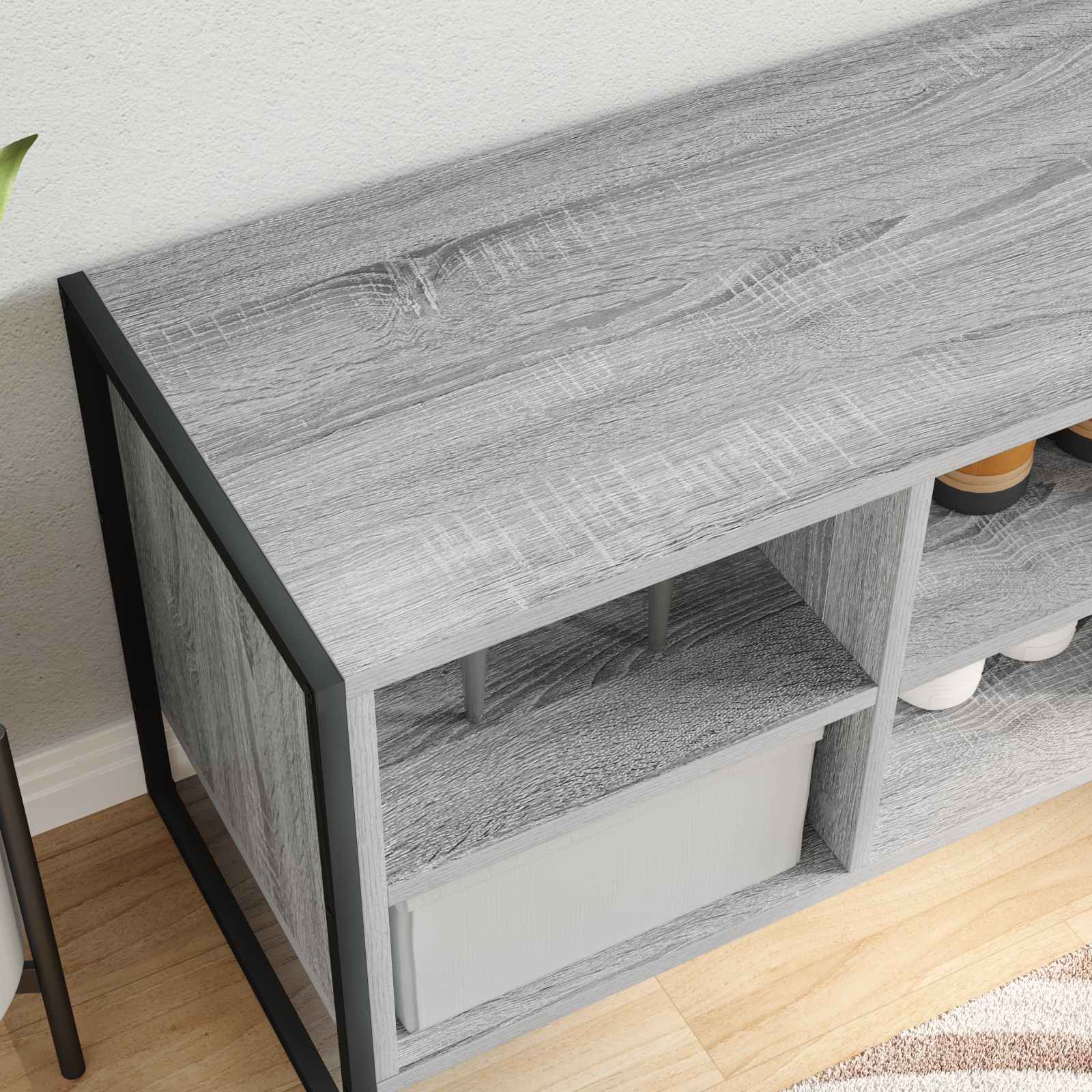 Batu skrynia Pilkas Sonoma 100 x 35 x 44 cm Apdirbta mediena