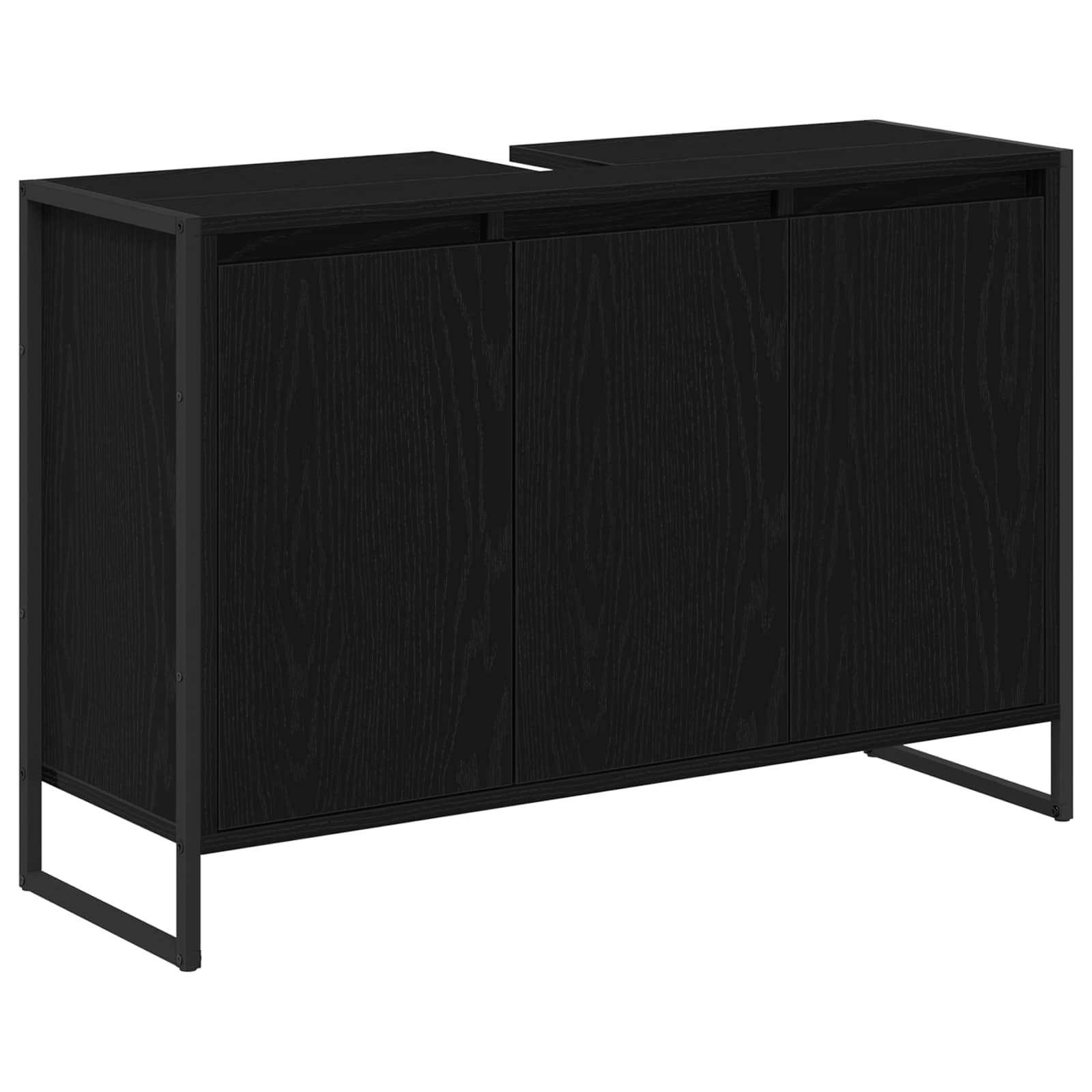 Vannas istabas skapītis Melns ozols 90 x 30 x 60 cm Apstrādāta koksne