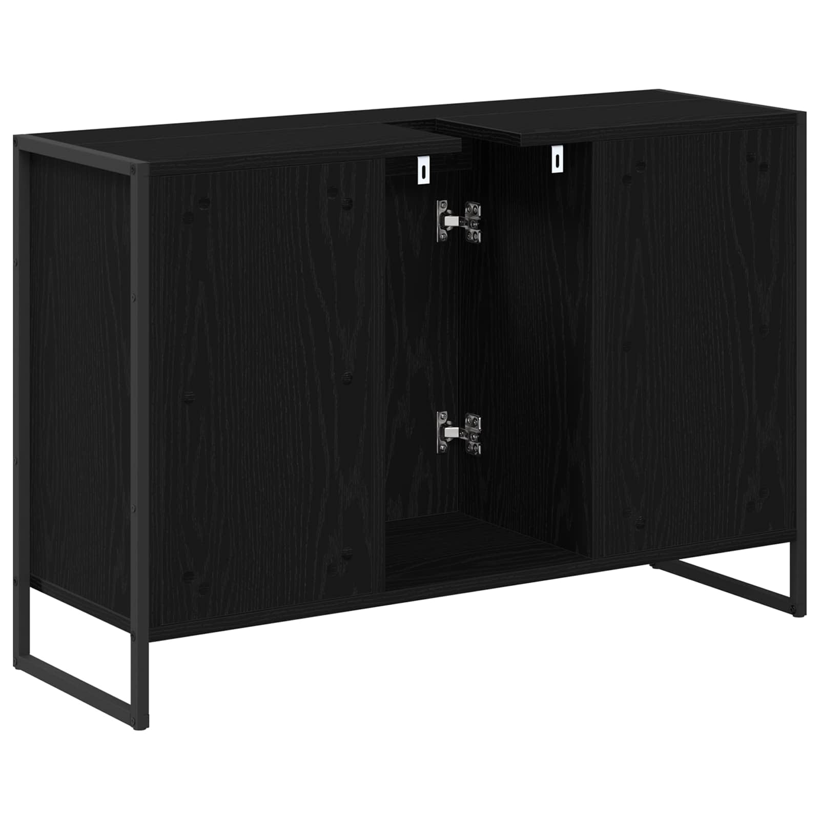 Vannas istabas skapītis Melns ozols 90 x 30 x 60 cm Apstrādāta koksne