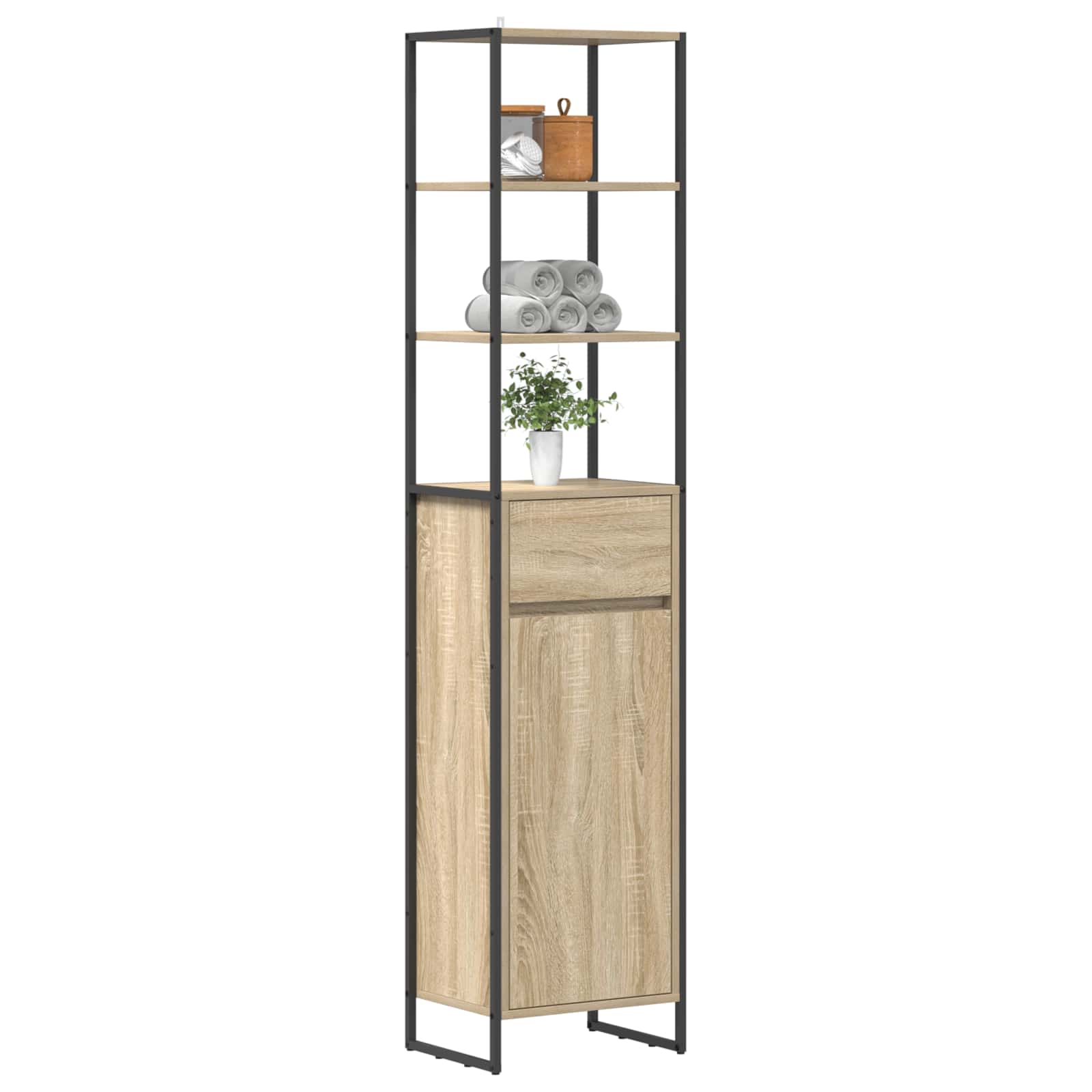 Vannas istabas skapītis Sonoma 40 x 30 x 180 cm Inženierijas koks