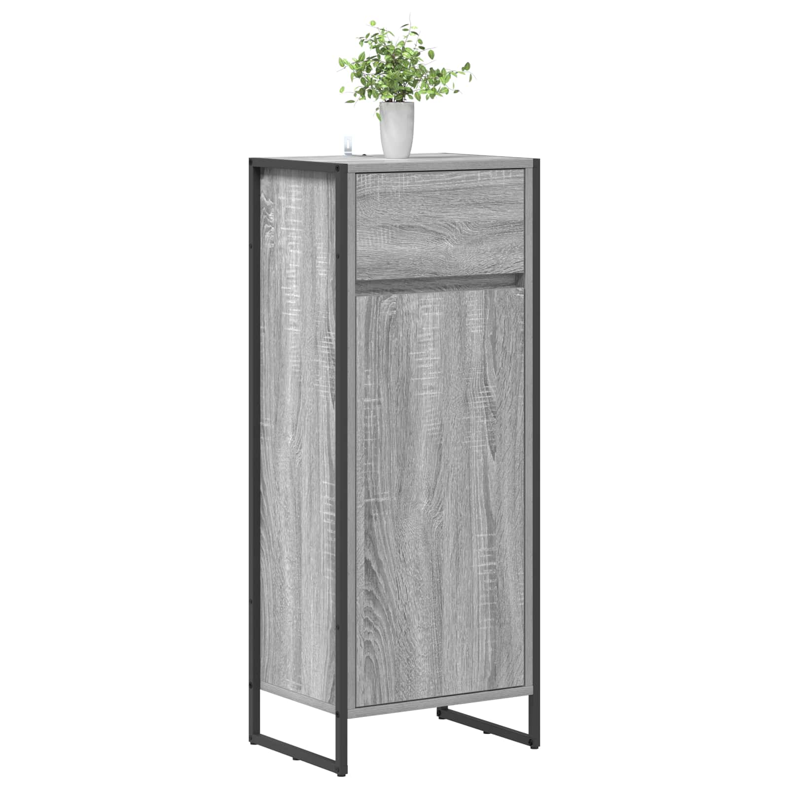 Vannas istabas skapītis Pelēka Sonoma 40 x 30 x 100 cm Apstrādāta koksne