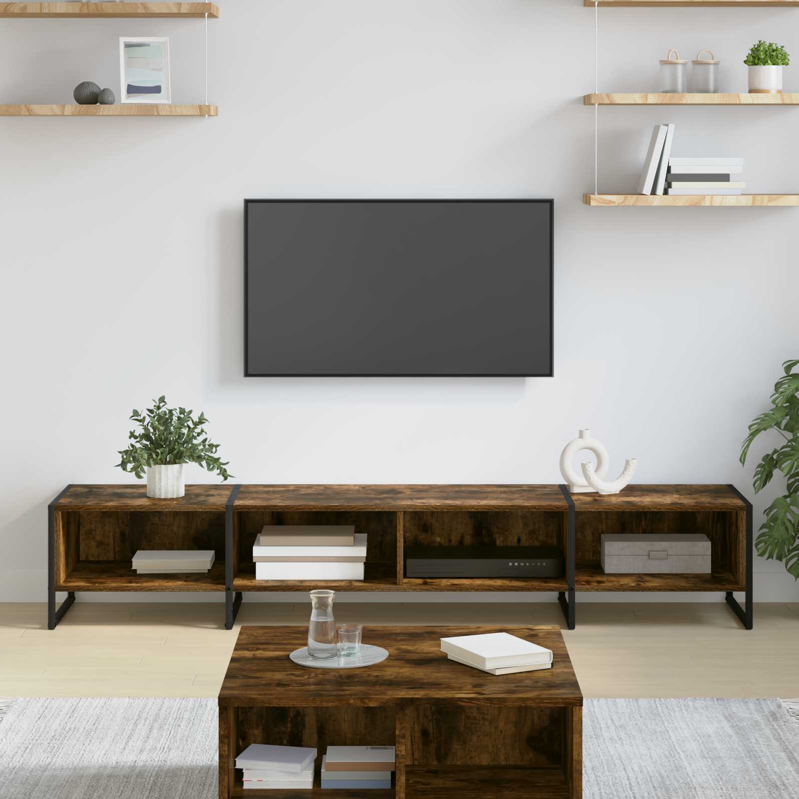 Televizoriaus spintelė 170.5 x 36 x 30.5 cm Dūminis ąžuolas