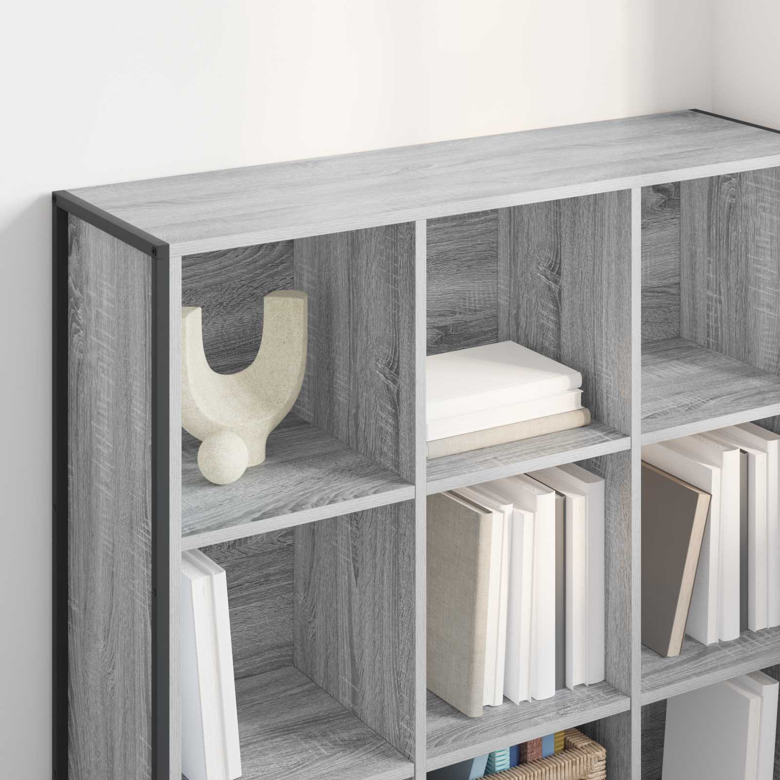 Bookcase Grey Sonoma 99.5 x 30 x 108.5 cm