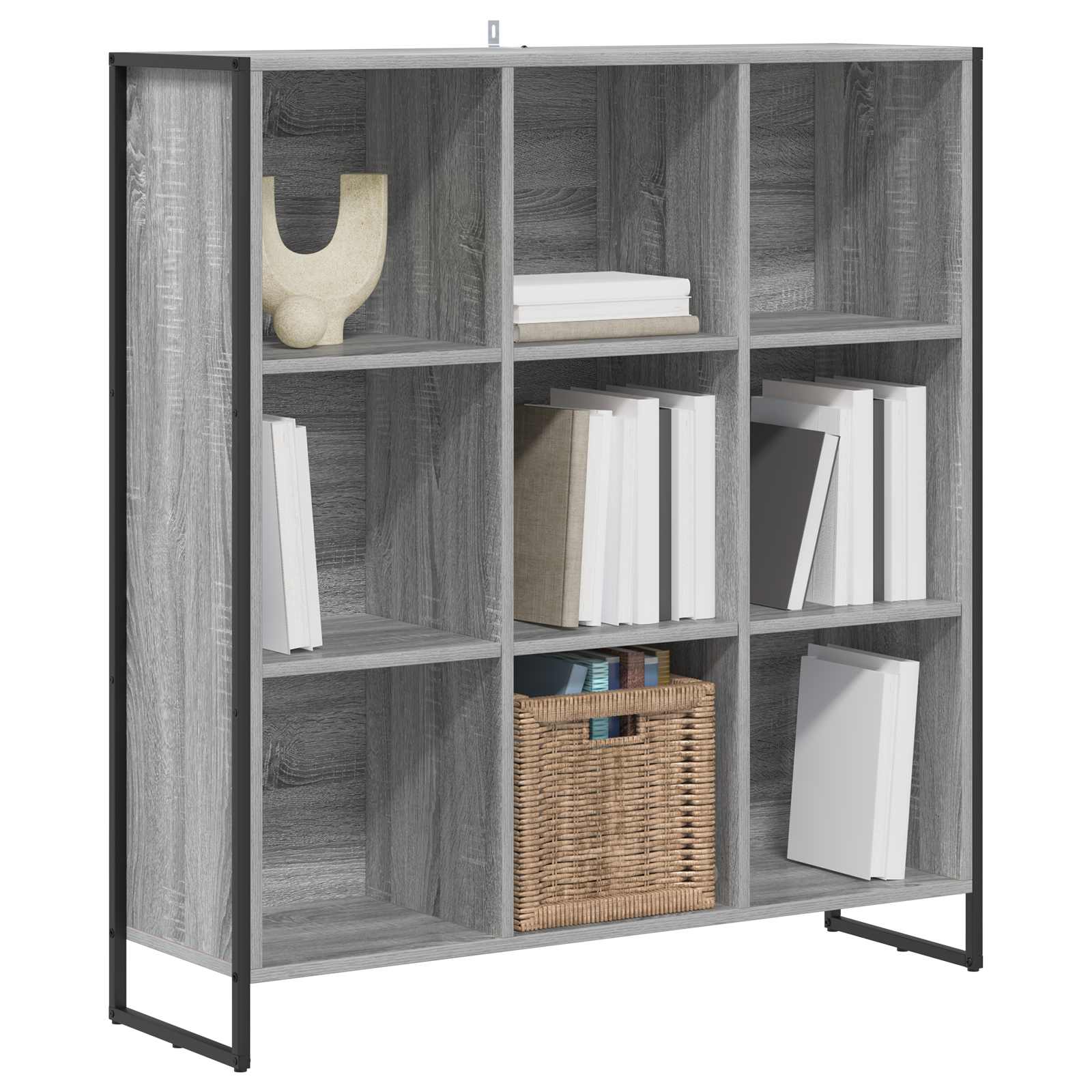 Bookcase Grey Sonoma 99.5 x 30 x 108.5 cm