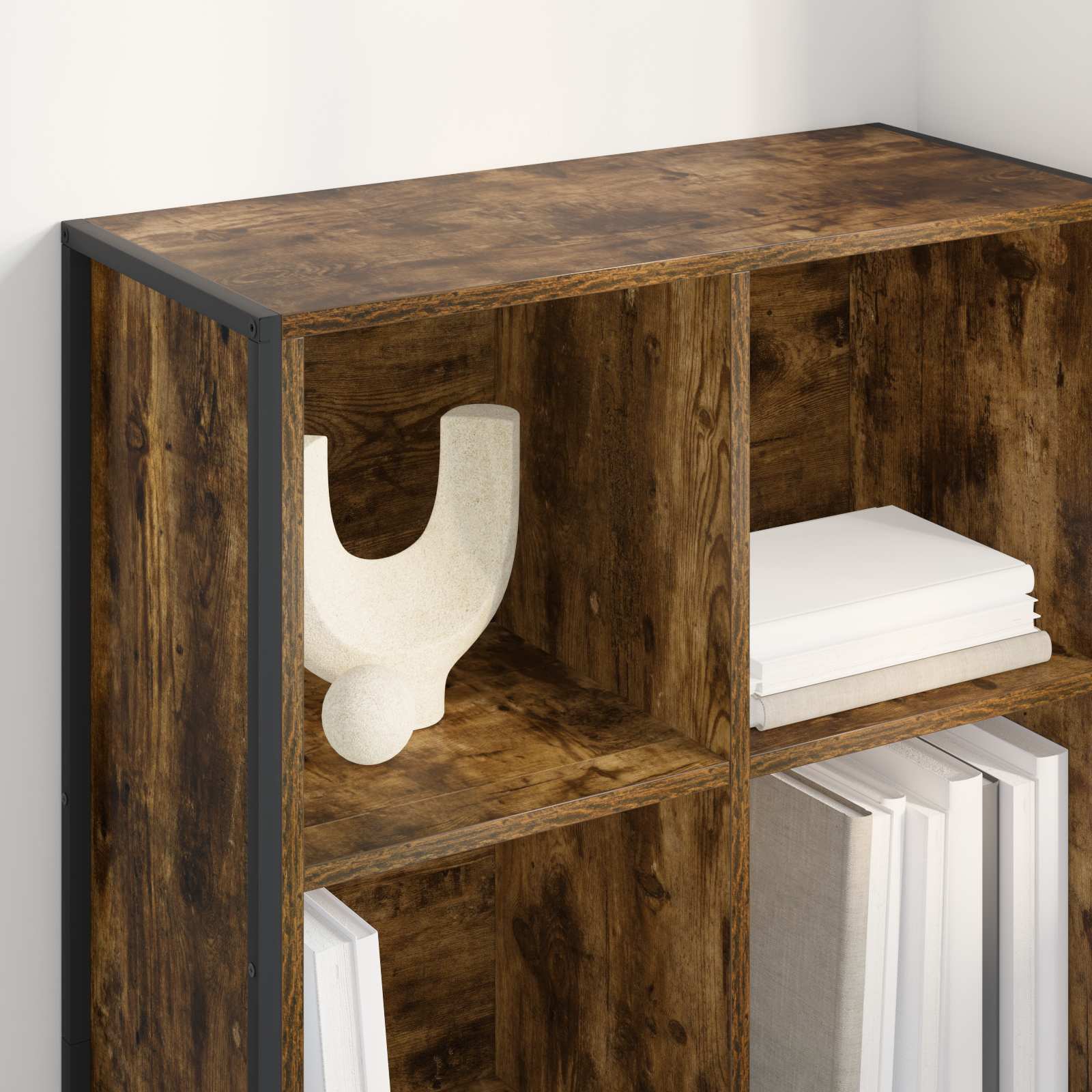 Bookcase Smoked Oak 99.5 x 30 x 108.5 cm