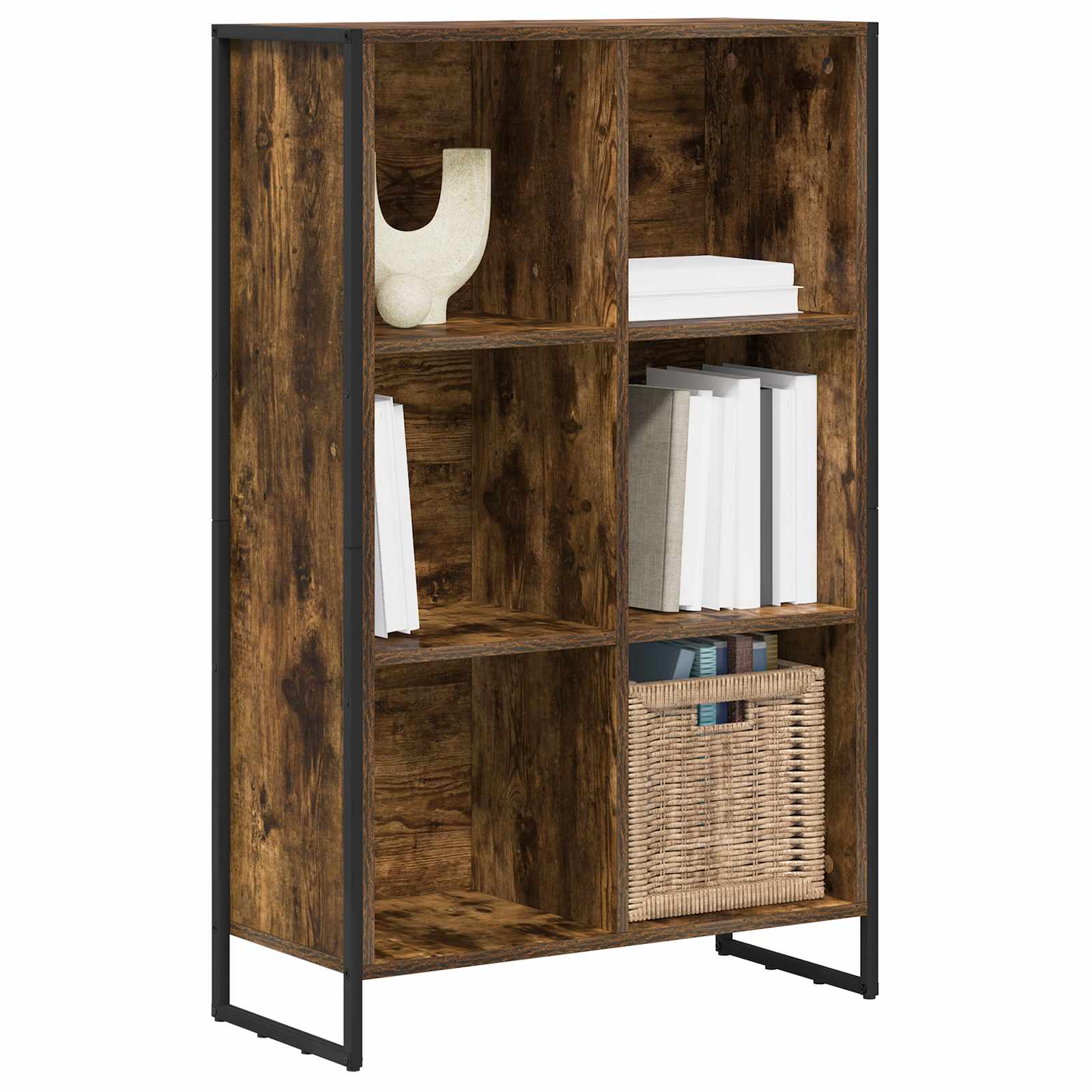 Bookcase Smoked Oak 99.5 x 30 x 108.5 cm